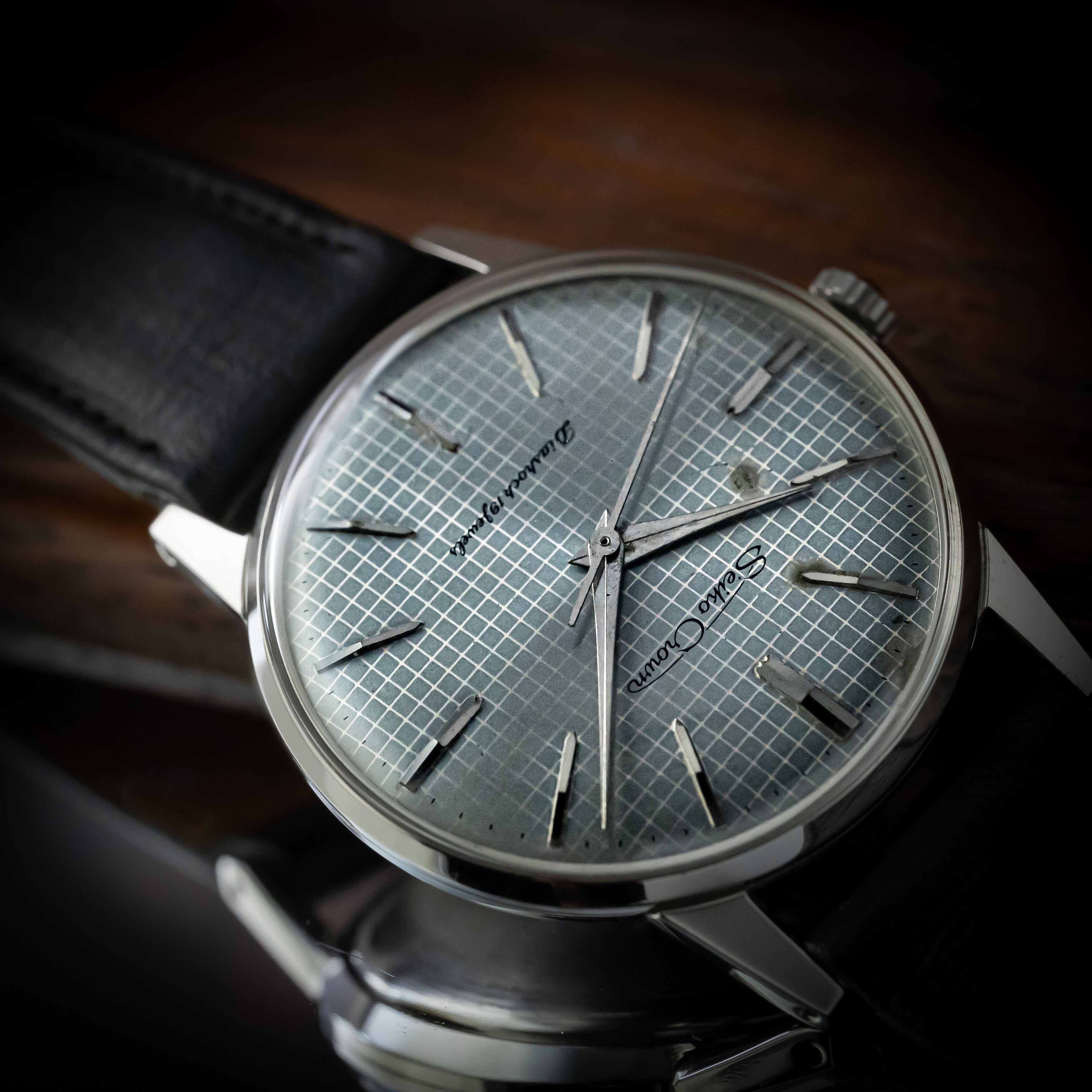 セイコー クラウン レフティー 1966年製 箱、タグ付き 手巻き