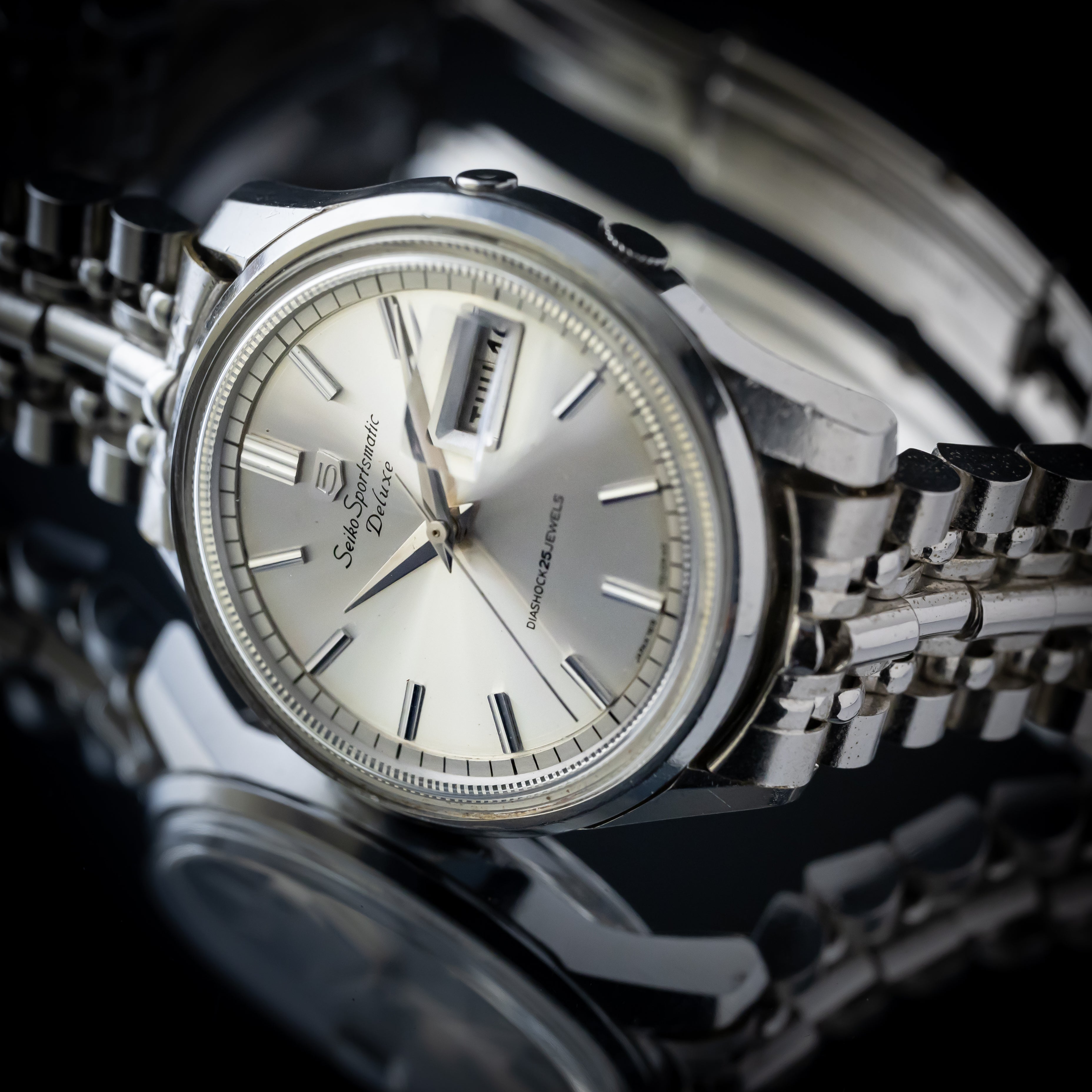 セイコー5 スポーツマチック デラックス 1965年製 デイデイト スネークブレス付き