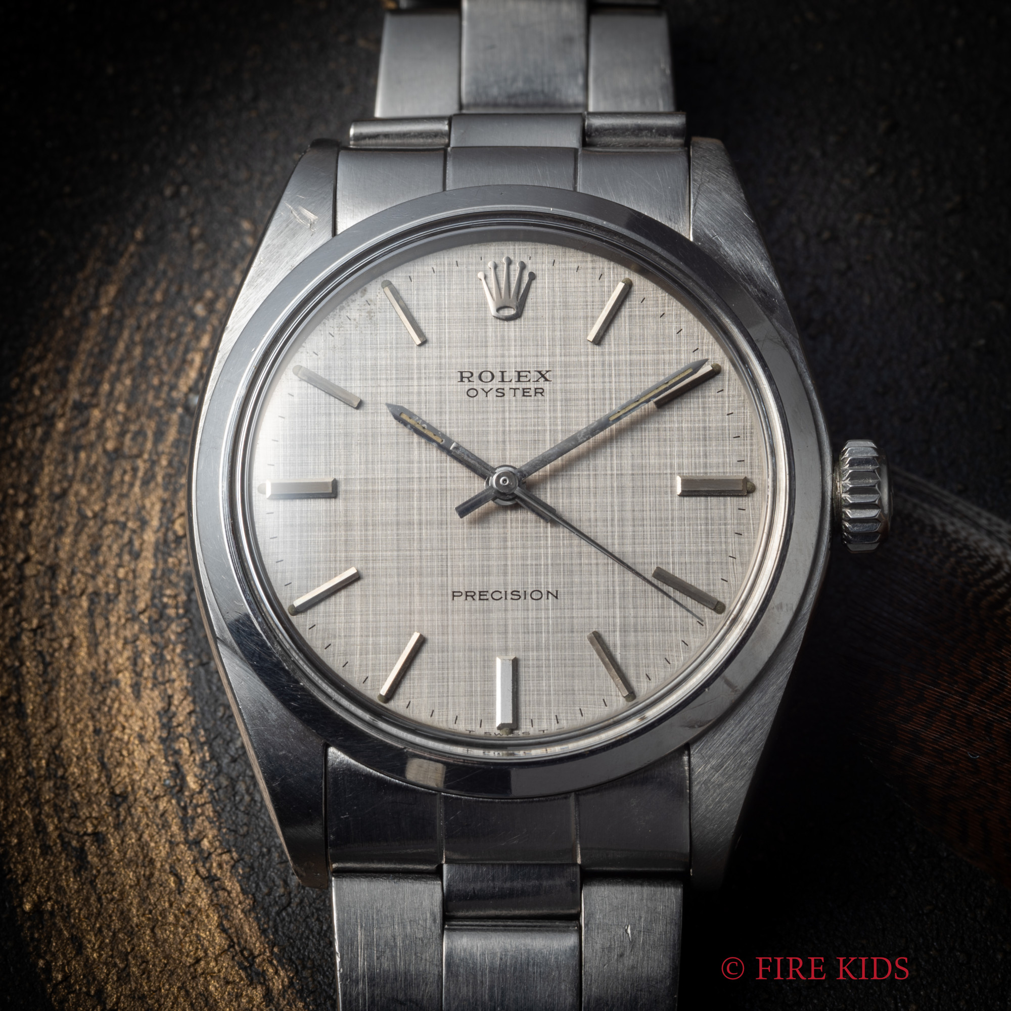 ロレックス ROLEX オイスター 1969年製 リネンダイヤル Ref.6426 手巻き Cal.1225 純正ステンブレス