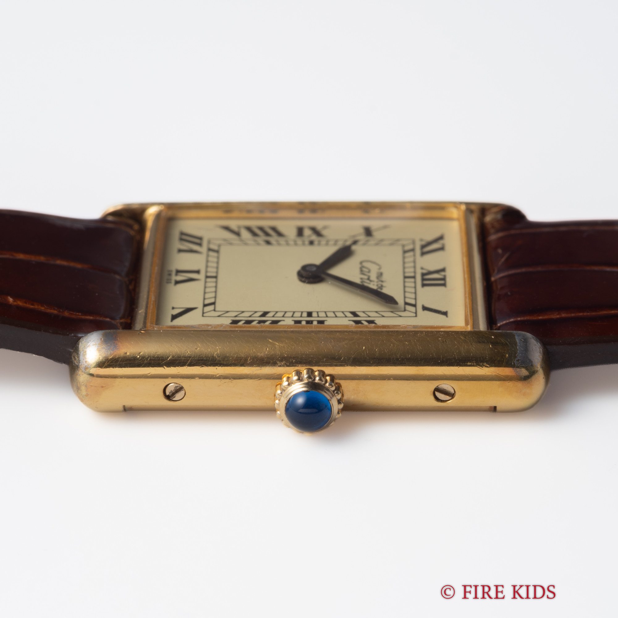 ヴィンテージ MARTELL アイボリー ローマン文字盤 タンク 80年代 FIREKIDS｜ファイアーキッズ / カルティエ マストタンク 1980年代製