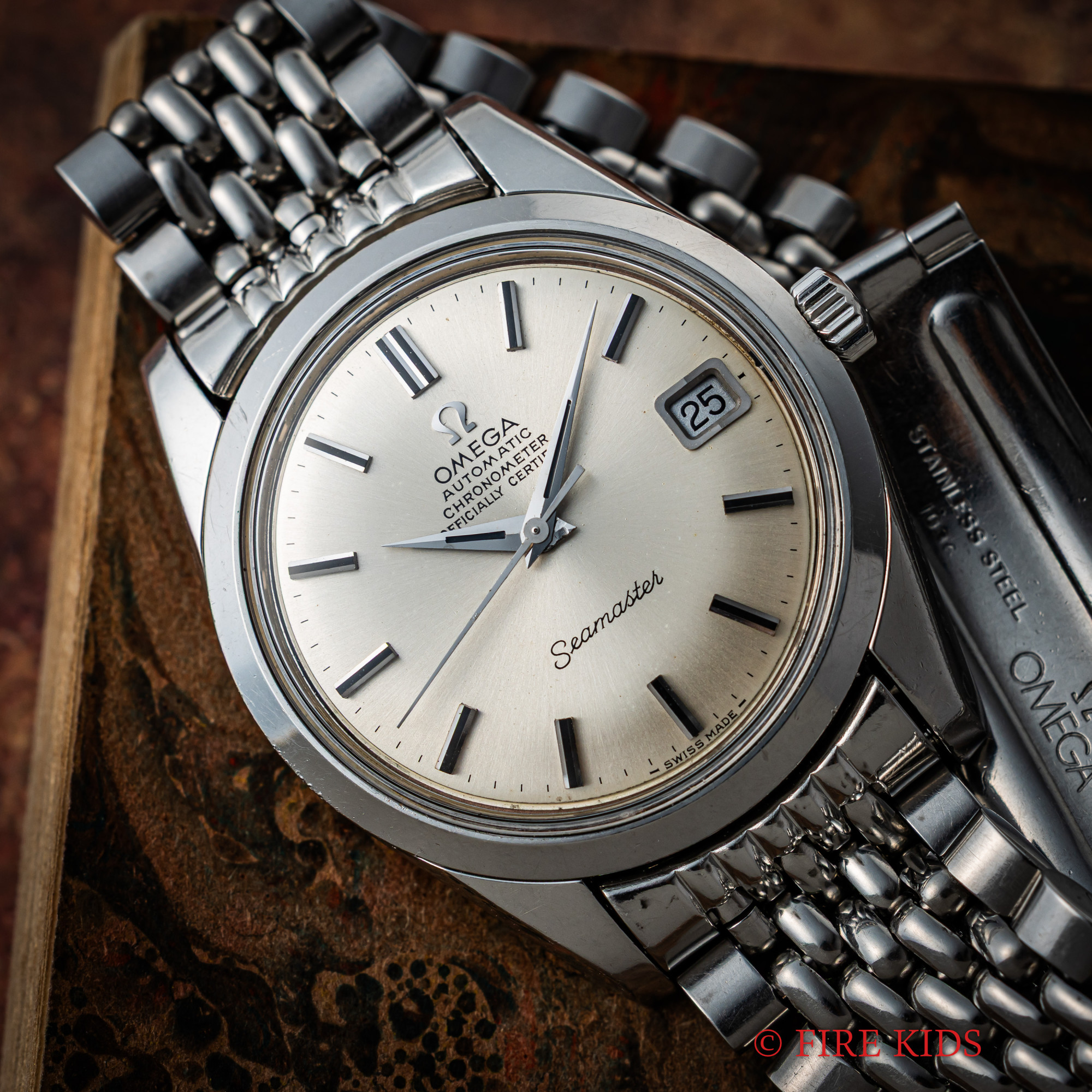オメガ OMEGA シーマスター クロノメーター 1969年製 Ref.166.010 Cal.564 自動巻きクロノメーター 純正ブレス
