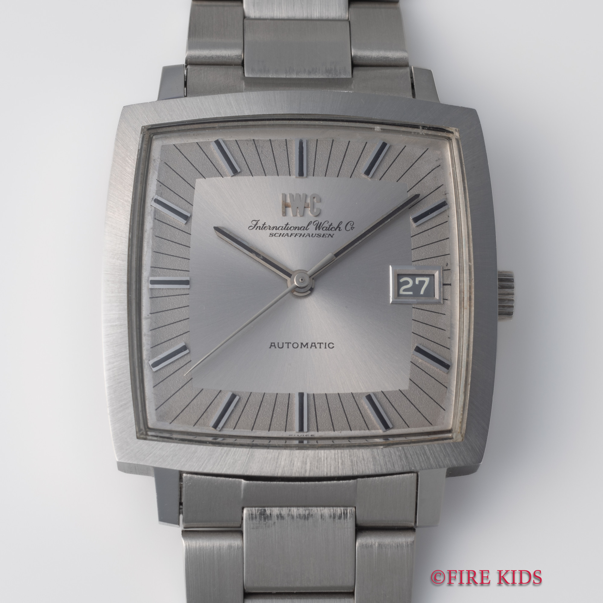 FIREKIDS｜ファイアーキッズ / IWC 1975年製 防水スクエアケース お魚
