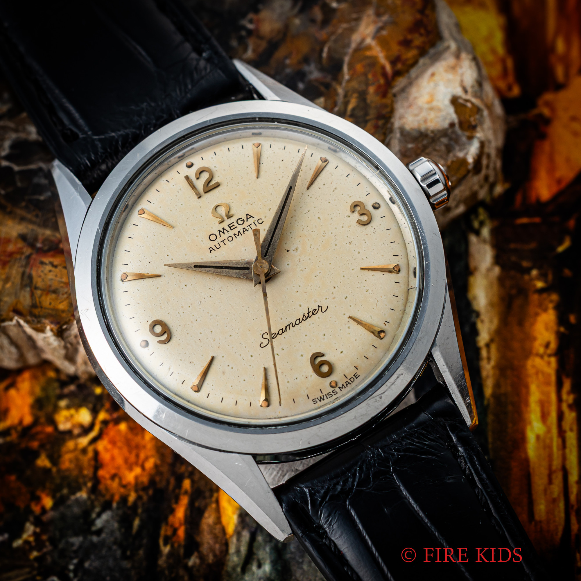 オメガ 1956年製 シーマスター 飛びアラビアダイヤル Ref.2802-5SC 全回転ローター自動巻