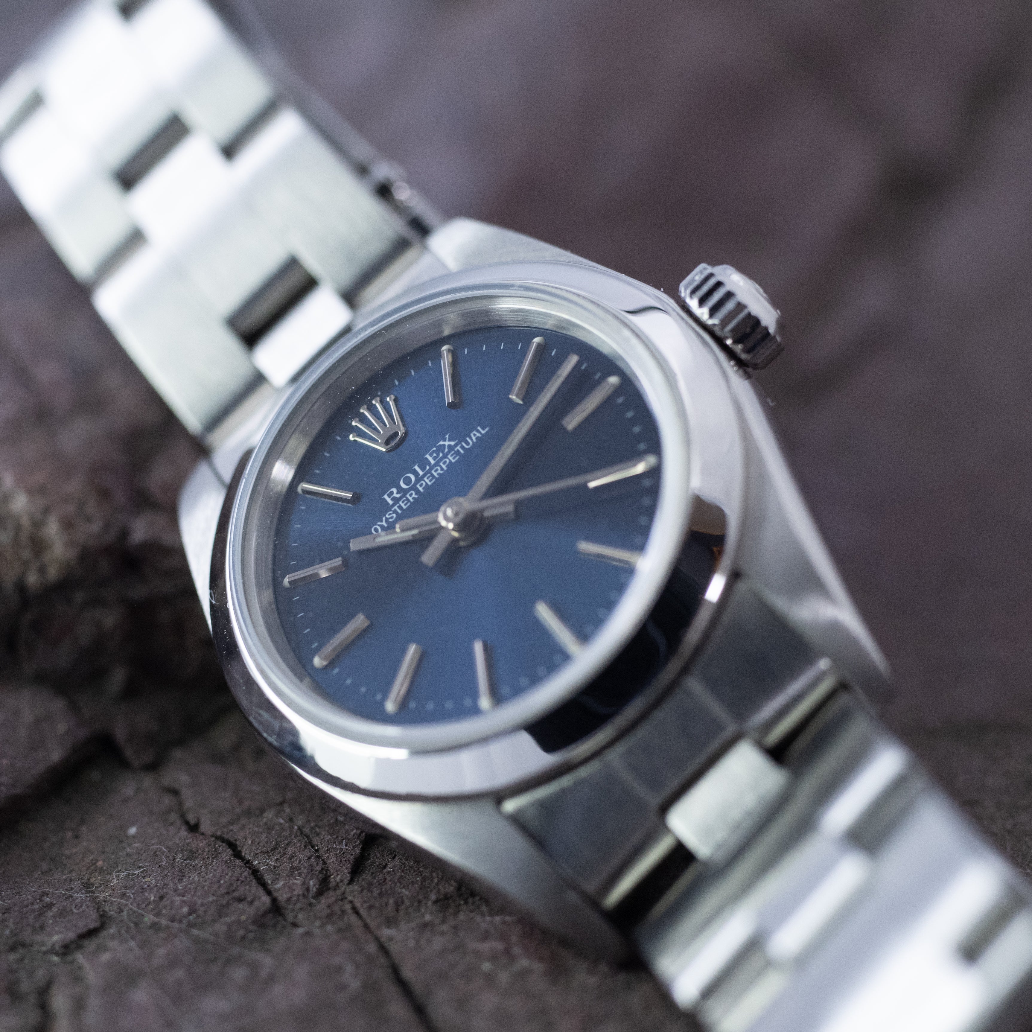 ロレックスパーペチュアル レディース  Ref.76080 ブルーダイヤル 98～99年製
