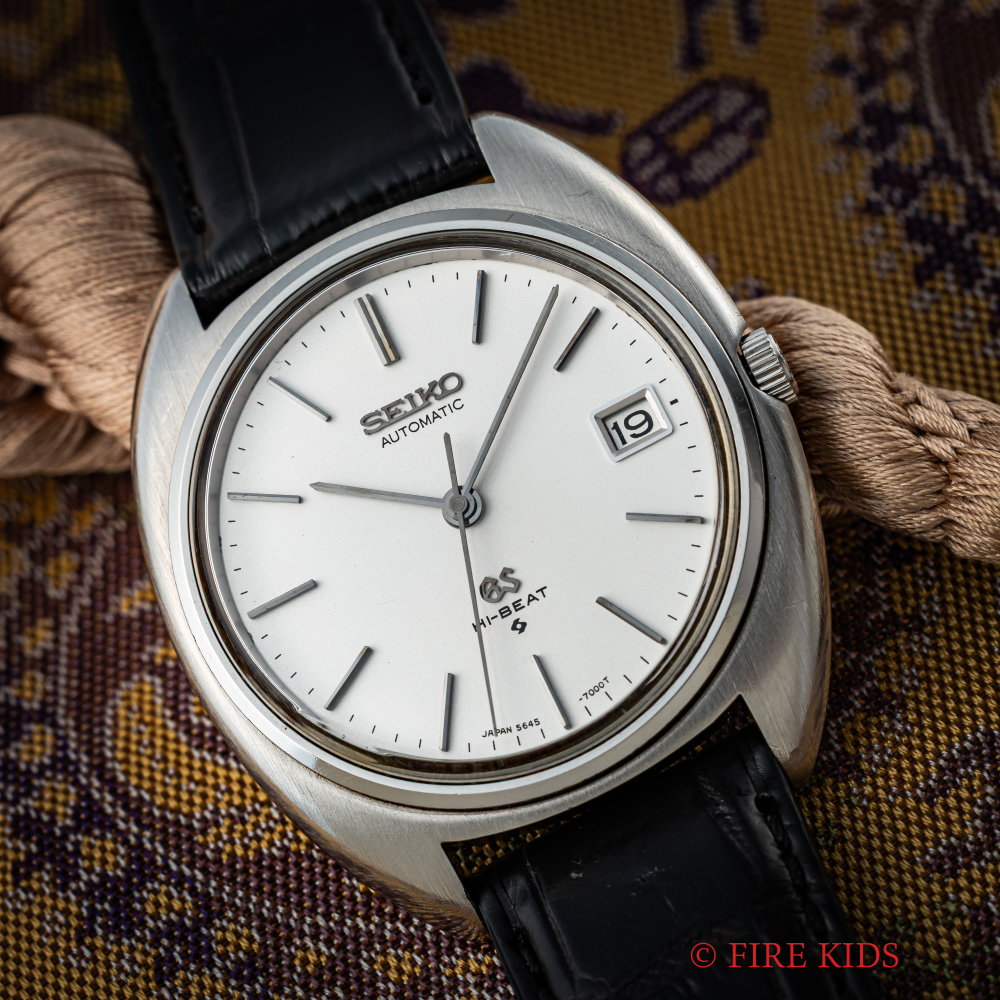 セイコー グランドセイコー 56GS 1970年製 Ref.5645-7000 自動巻き Cラインケース デイト付き
