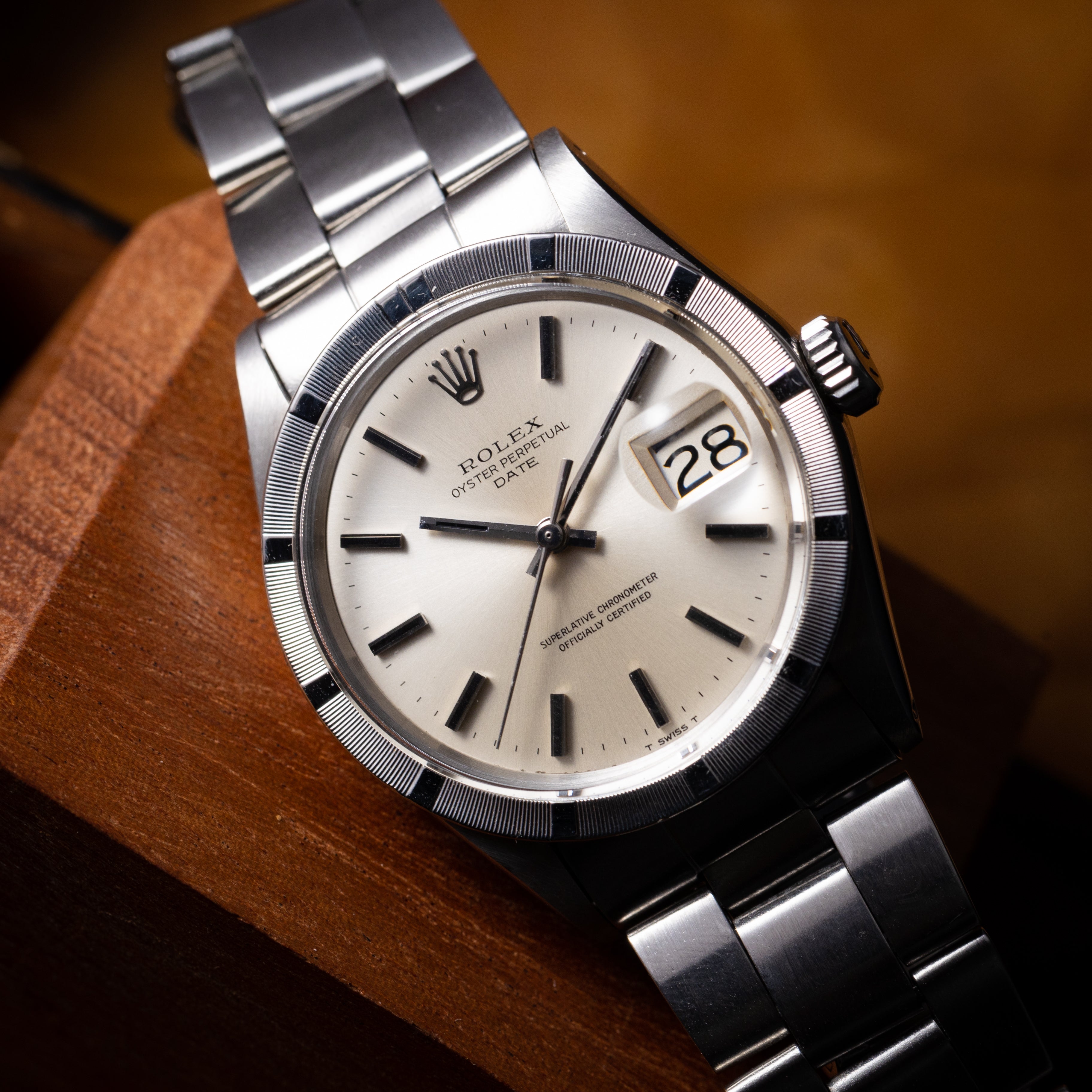 ロレックス 1970年製/昭和45年製 オイスターパーペチュアルデイト Ref.1501 クロノメーター証、タグ付き