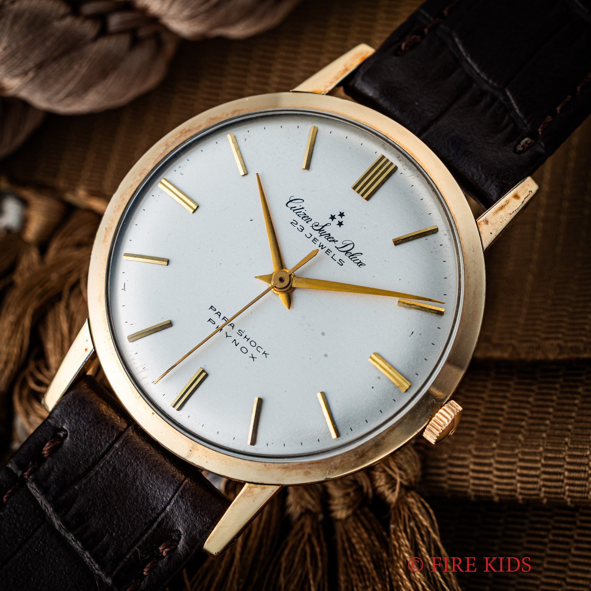シチズン CITIZEN スーパーデラックス 1960年製 80ミクロン金張 Ref.1507091 手巻