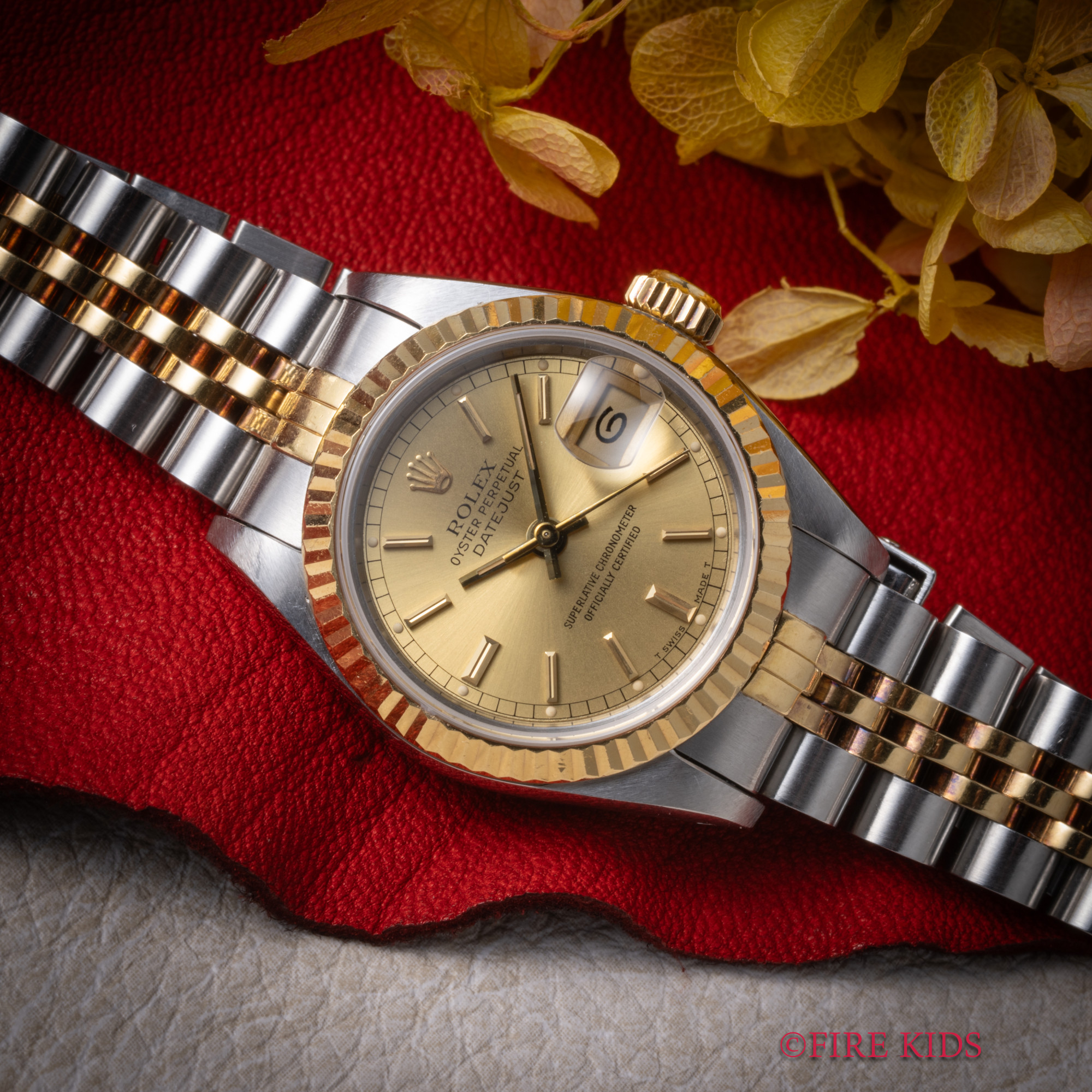 ロレックス ROLEX デイトジャスト レディース 1989-1990年製 Ref.69173 自動巻 コンビ シャンパン文字盤 純正ブレス
