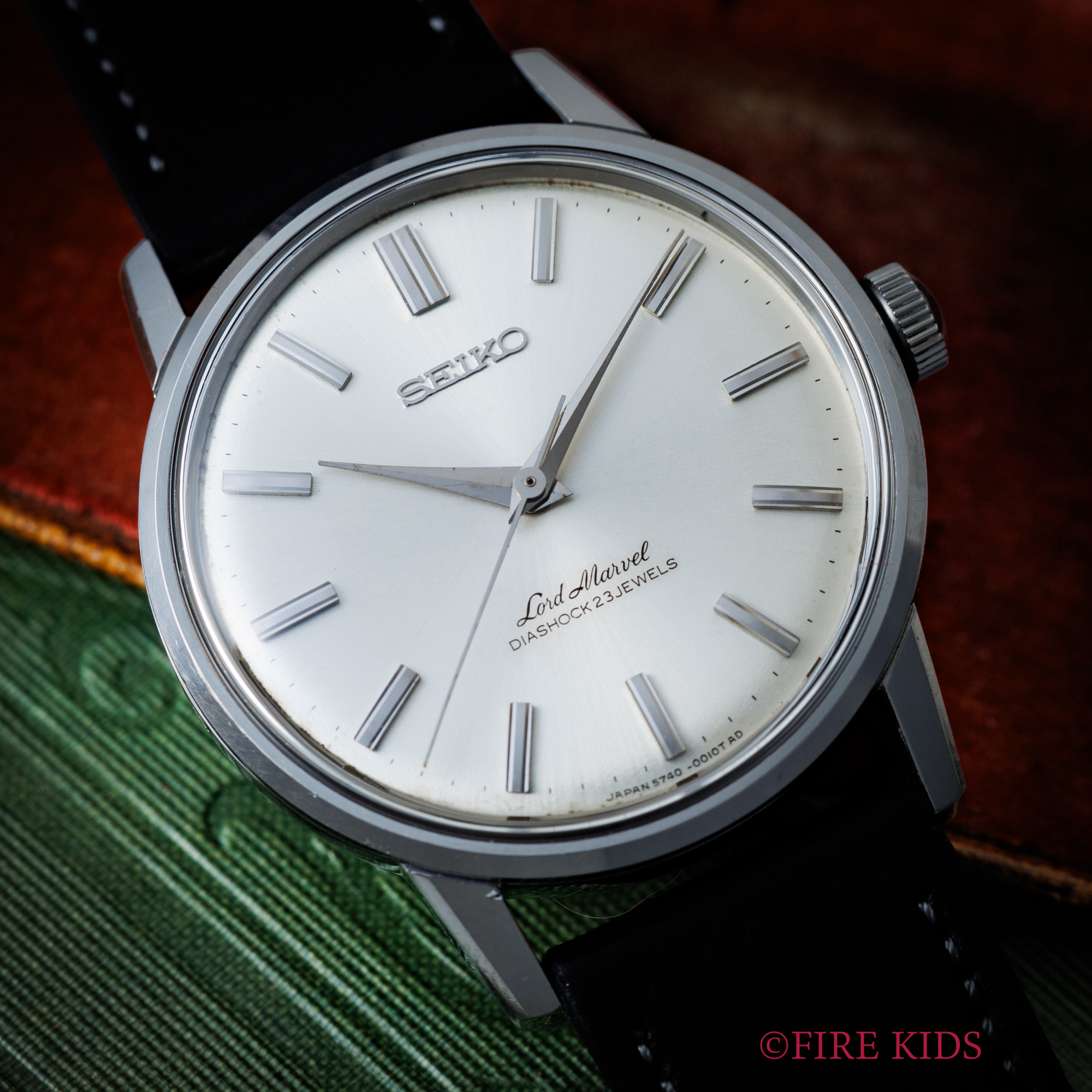 セイコー 1965年製 ロードマーベル シルバーダイヤル Ref.5740-0010 手巻き ロービート Cal.5740A タツノオトシゴ刻印