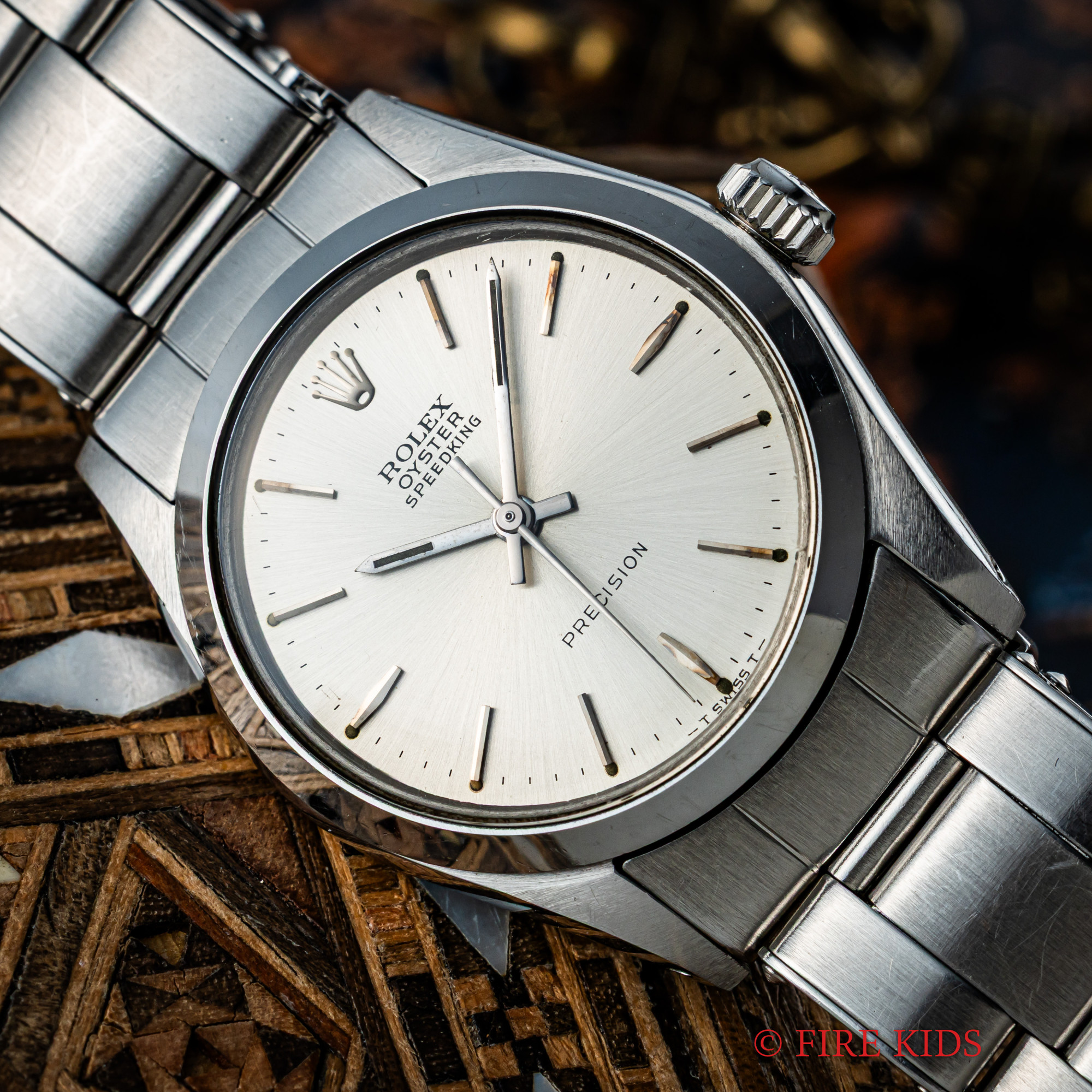 ロレックス オイスター スピードキング 1968年製 Ref.6430 手巻 純正リベットブレス