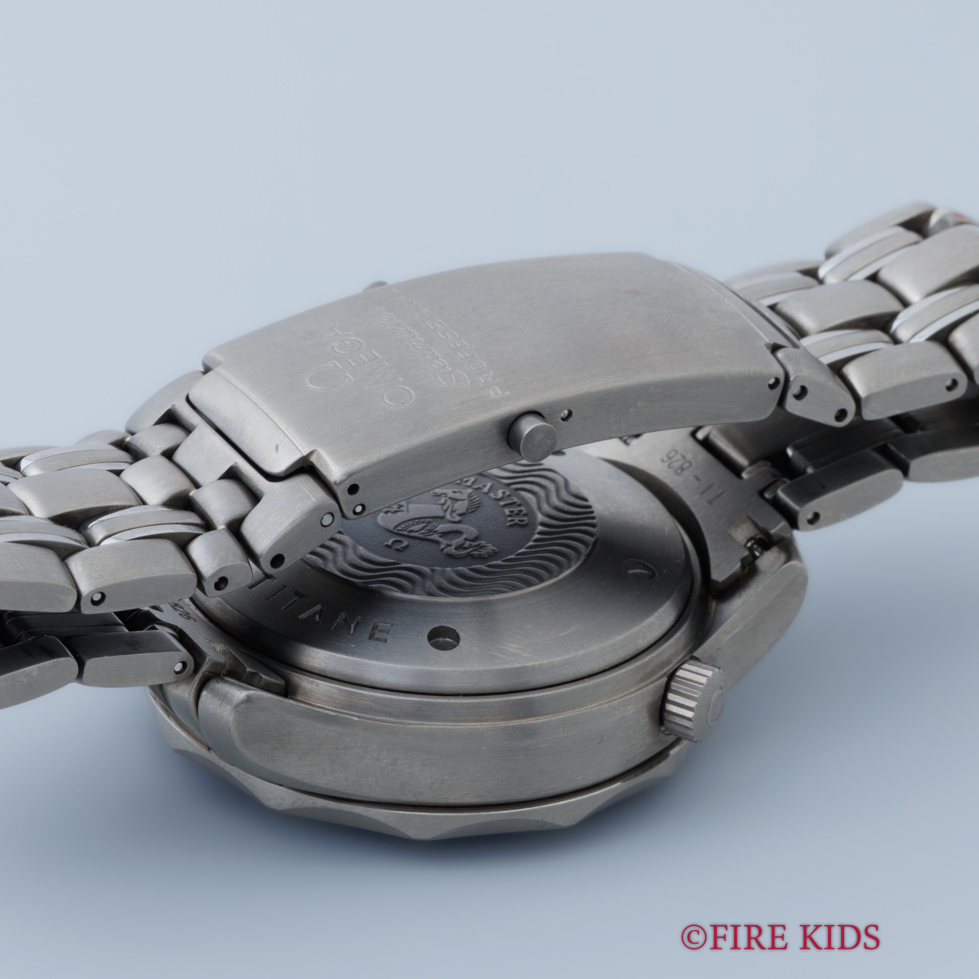 オメガシーマスター限定品　オメガマティック　ギャランティ　ボンベ型ケース付き FIREKIDS｜ファイアーキッズ / オメガ シーマスタークロノグラフ 1980