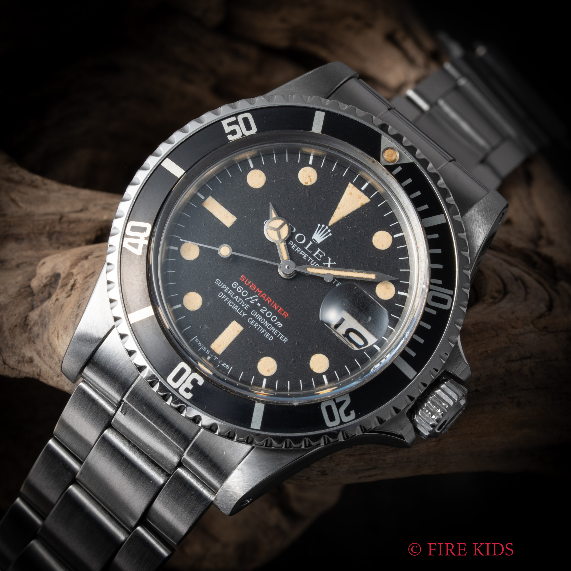 ロレックス ROLEX 1971年製 サブマリーナ 赤サブ  Ref.1680 マーク4ダイヤル 自動巻 クロノメーター オリジナルブレス