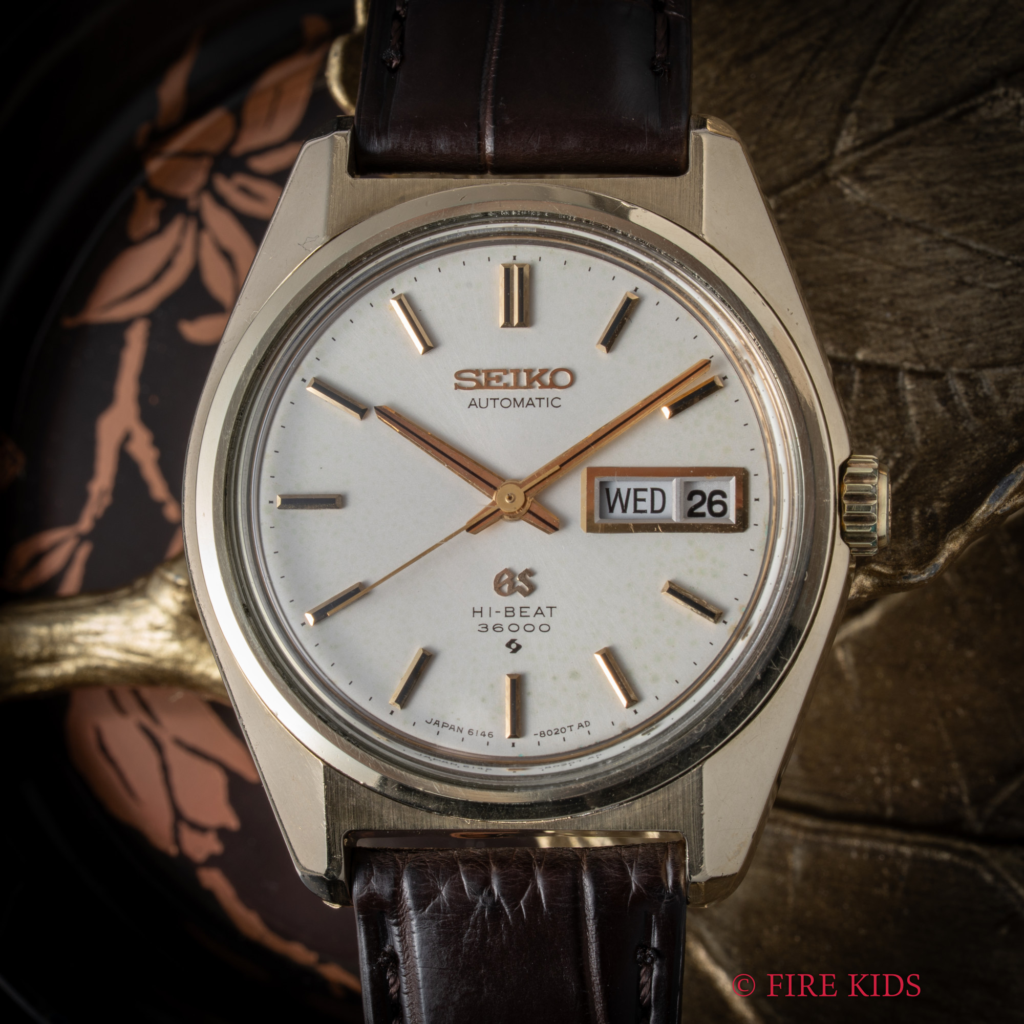 セイコー SEIKO 61グランドセイコー CAPゴールドケース 1969年製 デイデイト Ref.6146-8000 自動巻きハイビート Cal.6146A GSメダリオン