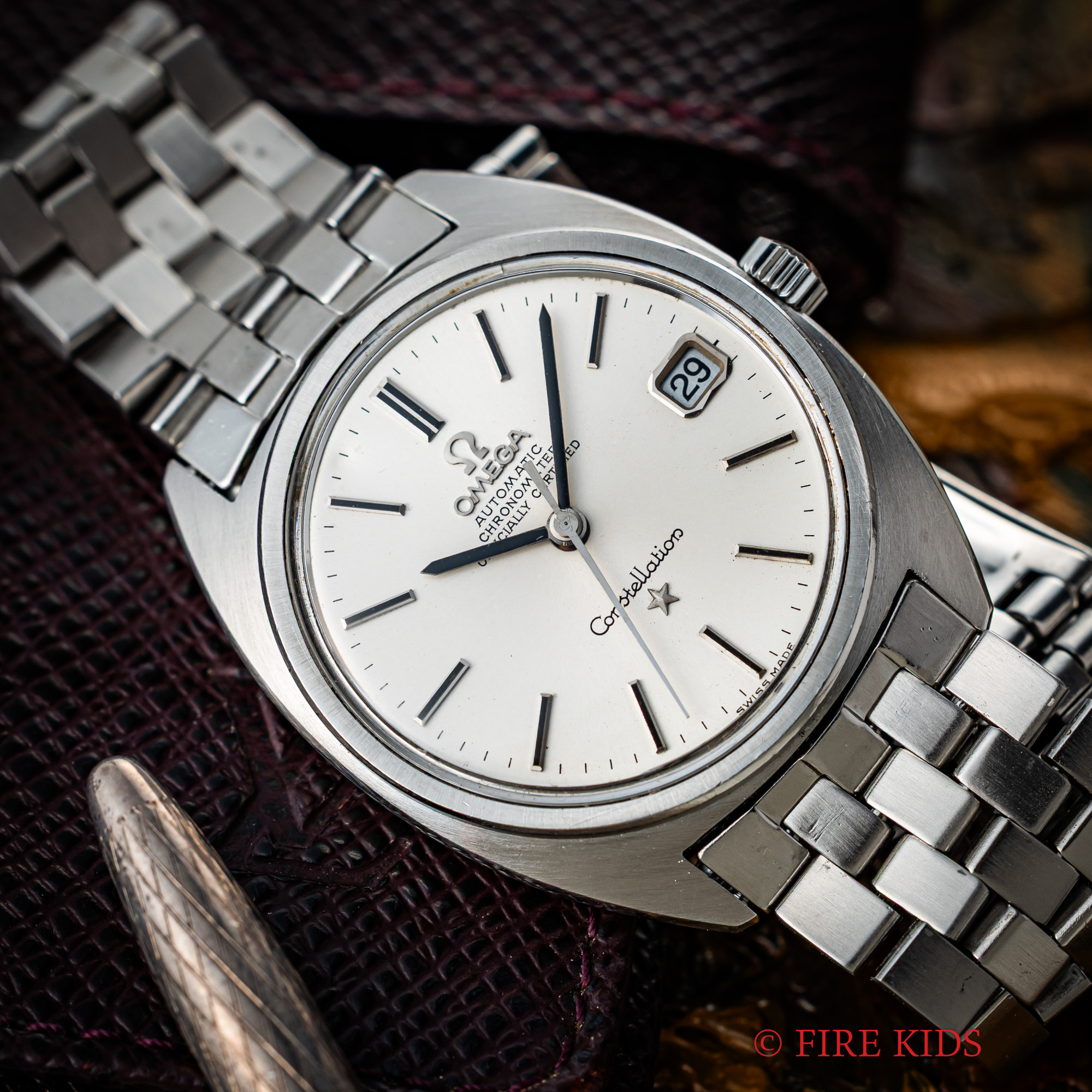 オメガ OMEGA コンステレーション 1969年 ジェンタデザイン 前期 自動巻きクロノメーター 純正ブレス Ref.ST168.017SP