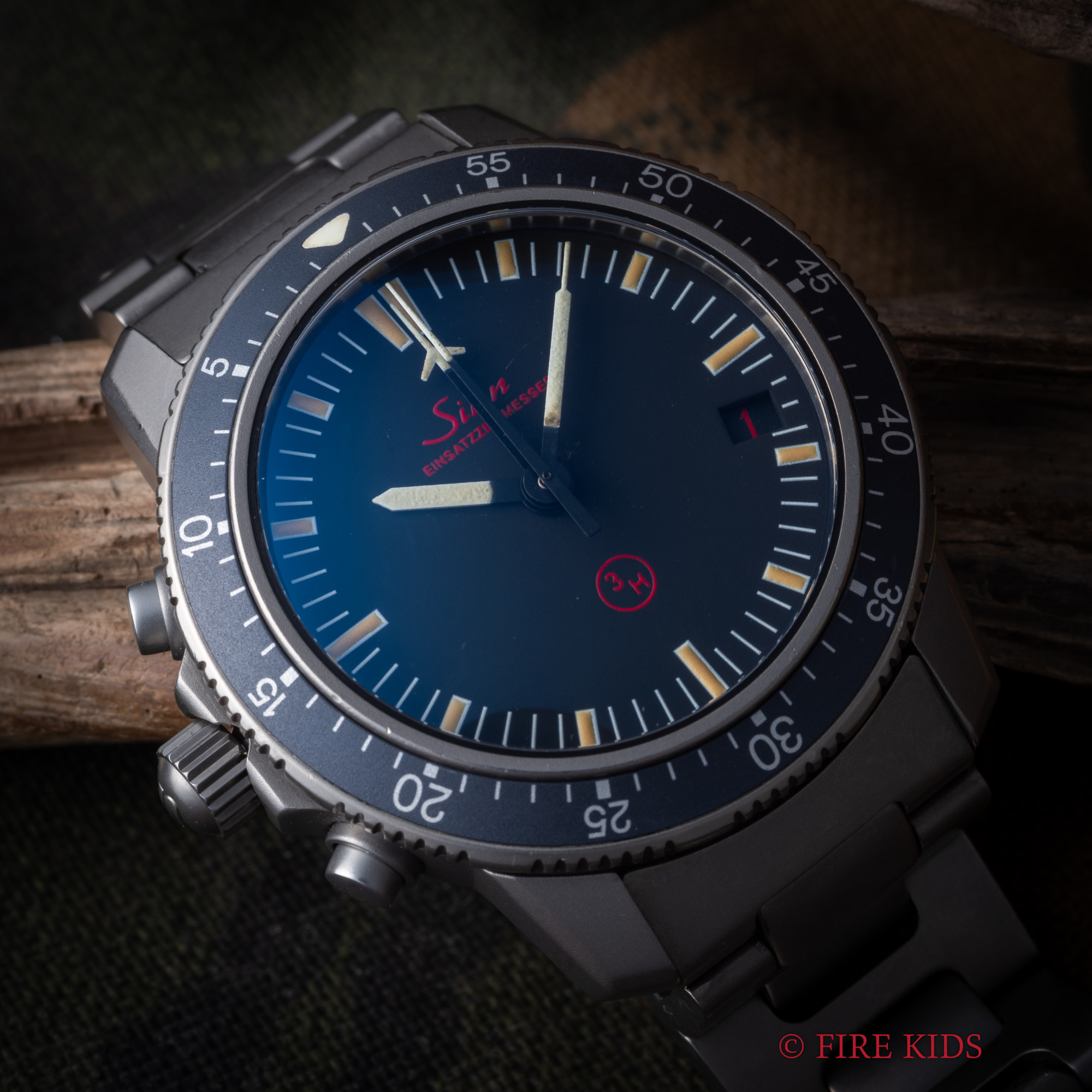 ジン SINN クロノグラフ ミッションタイマー3H 1970年代 Ref.503.0515 自動巻き Cal.5100 チタンケース