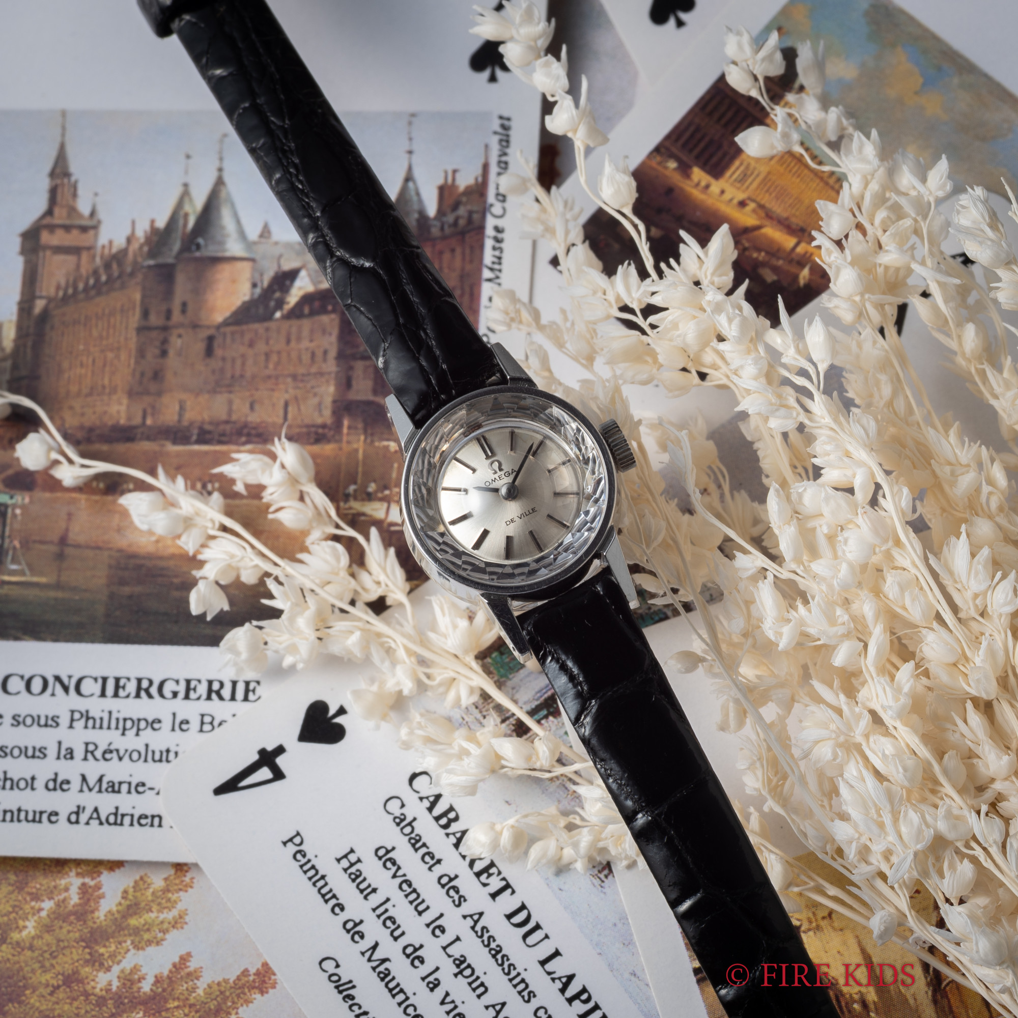 オメガ OMEGA デ・ヴィル レディース 1969年製 ファセットガラス Ref.511.166 手巻き Cal.485 シルバーダイヤル