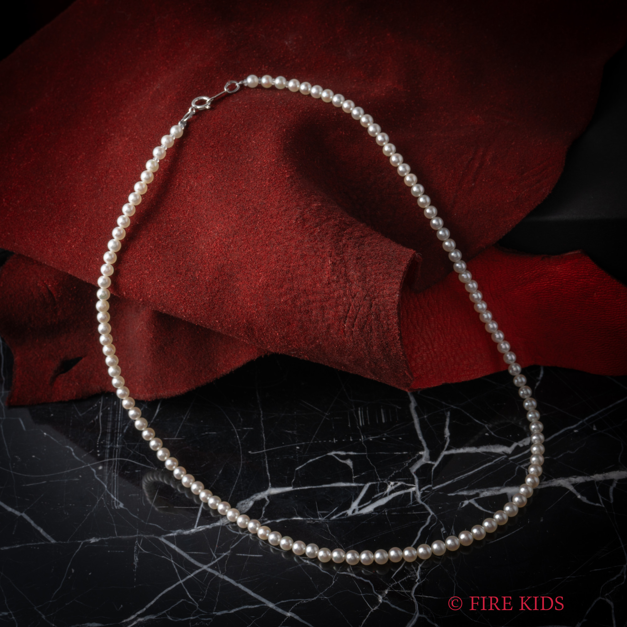 アコヤ真珠ネックレスSilver3.5-4mm40cm
