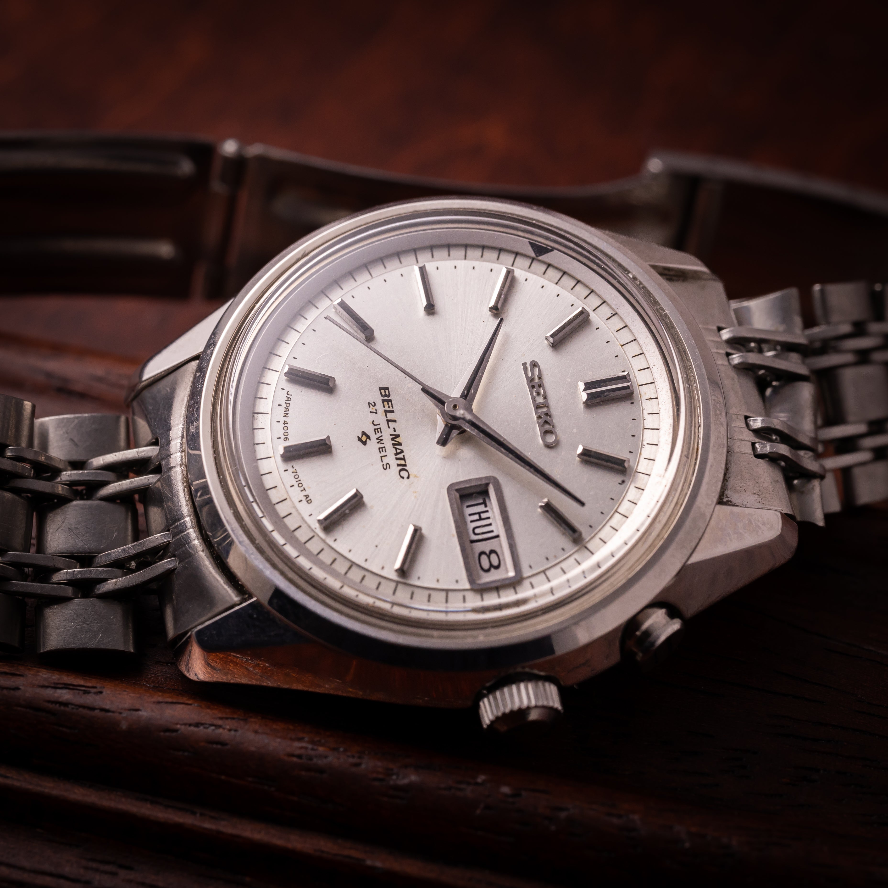 セイコー ベルマチックSS 1968年製 Ref.4006-7010 純正ステンレスブレス