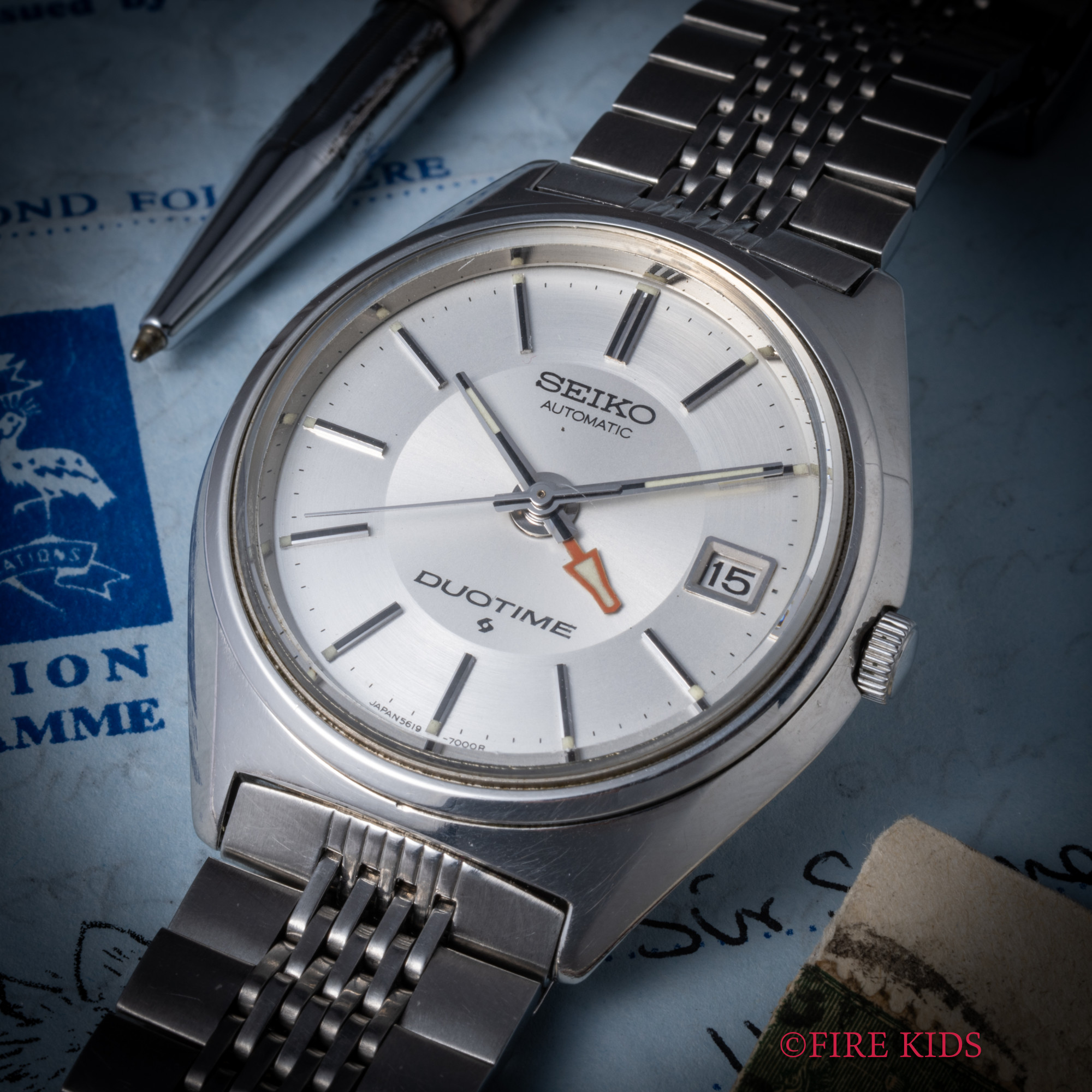 セイコー SEIKO デュオマチック 1972年製 GMT機能 Ref.5619-7000 自動巻き ツートンダイヤル 純正ステンブレスレット