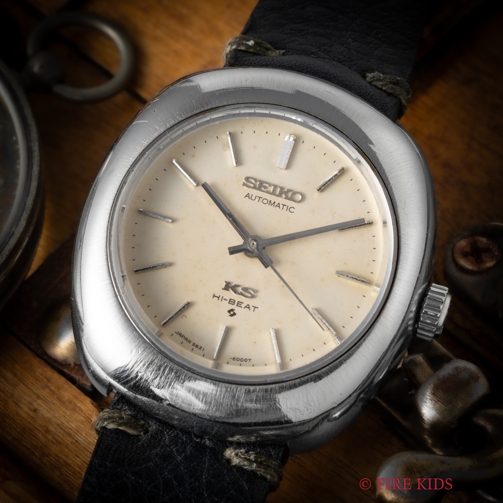 セイコー SEIKO キングセイコー 56KS 1971年製 ハイビート自動巻き ノンデイト Ref.5621-6000 タマゴ型ケース