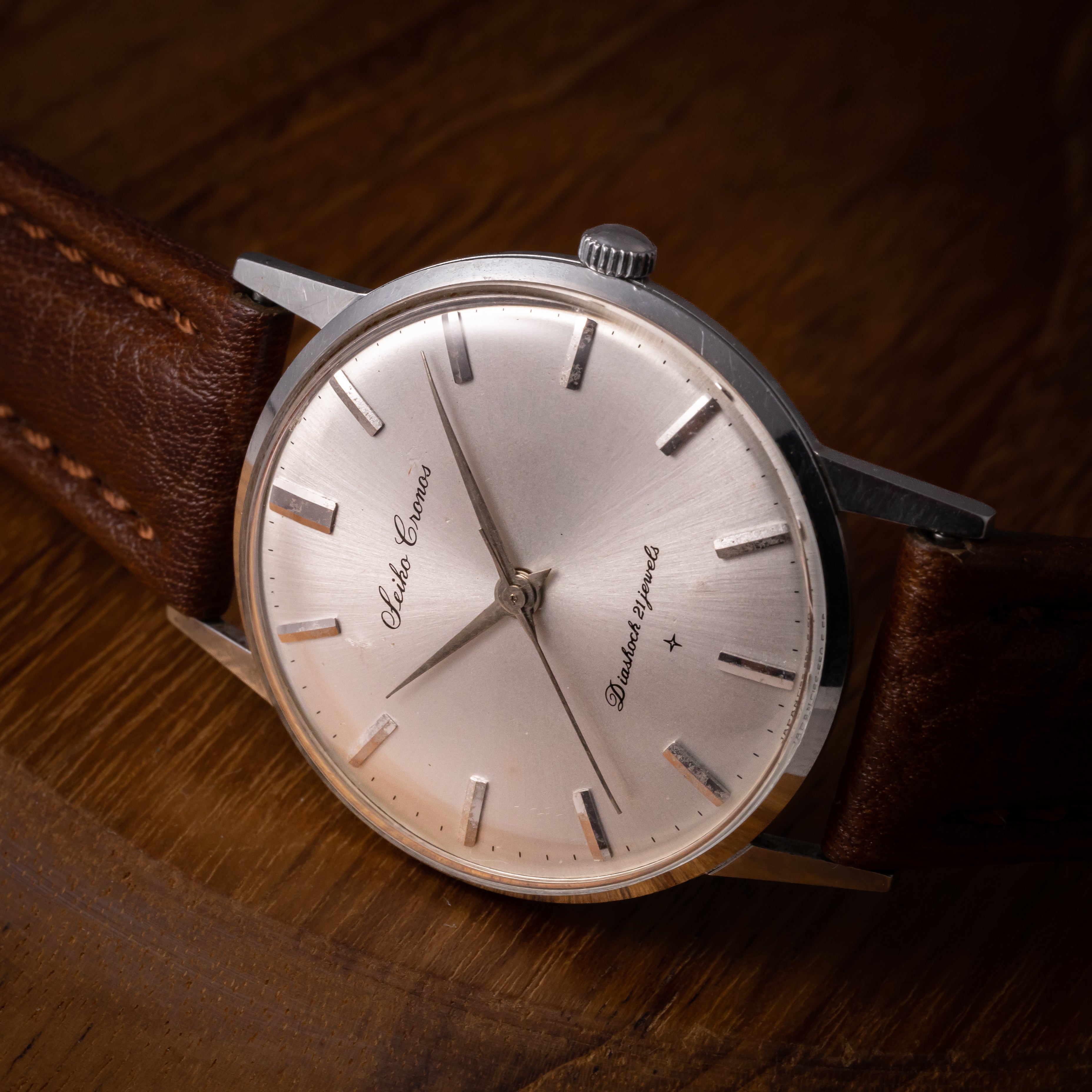 セイコー クロノス 1959年製 手巻き シルバーダイヤル