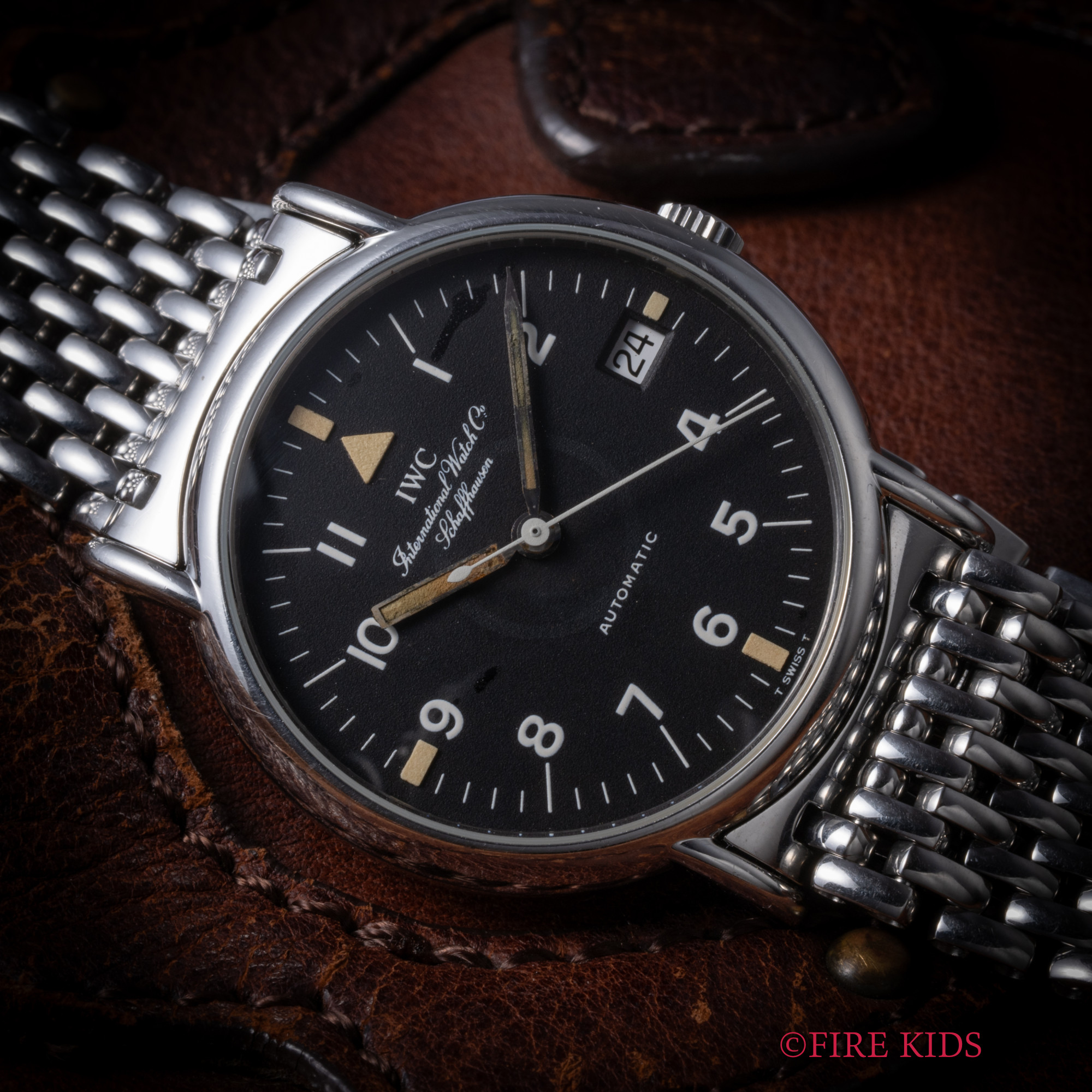 IWC ポートフィノ マークⅫフェイス 1994年製 Ref.3513 自動巻き 純正ライスブレスレット お魚リューズ