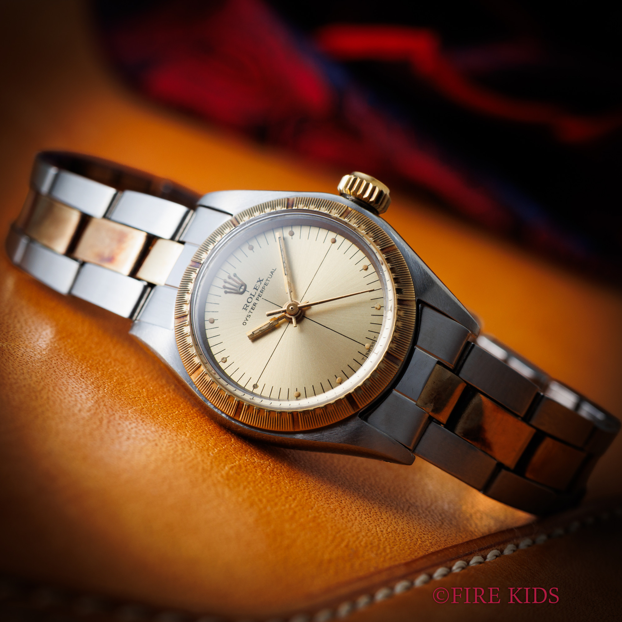 ロレックス ROLEX ゼファー 1972年製 レディス コンビ Ref.6724 純正巻コンビブレス付