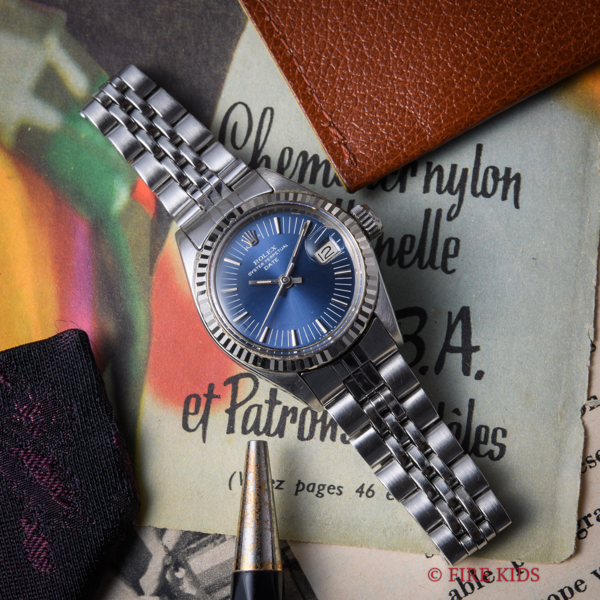 ロレックス ROLEX オイスターパーペチュアルデイト 1971年製 Ref.6917 自動巻 ブルーラジアル 純正ジュビリーブレス付