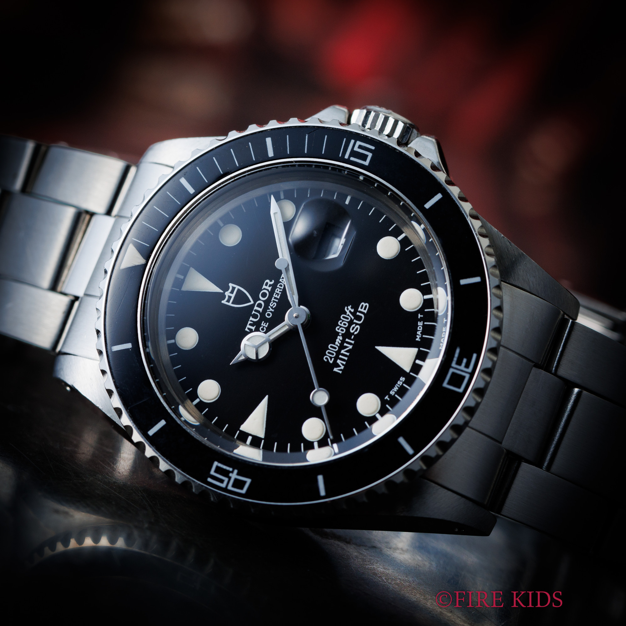 チューダー TUDOR ミニサブ 1995年製 Ref.73090 自動巻き 純正ステンブレスレット 王冠リューズ