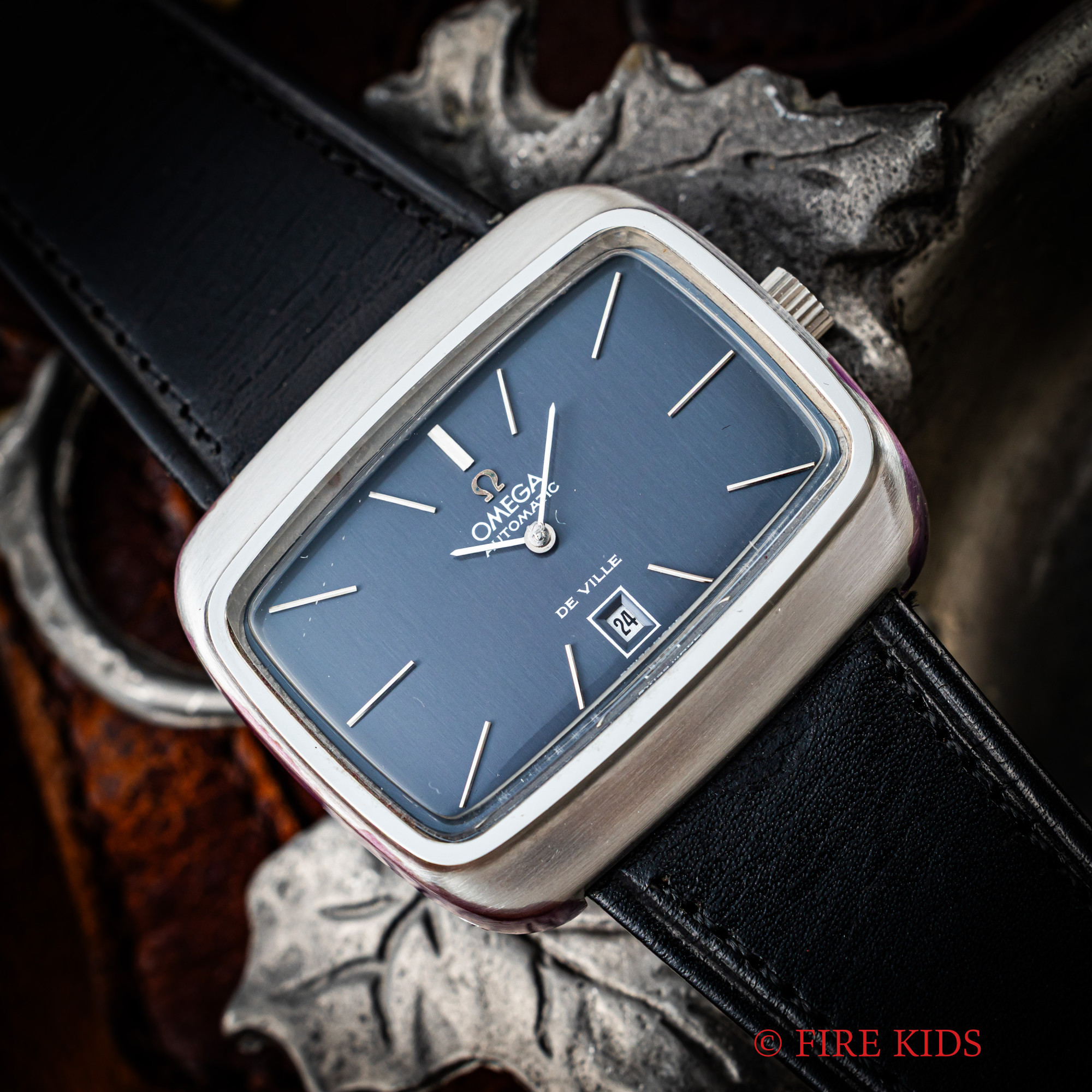 オメガ OMEGA デ・ヴィル TVスクリーン 1970年代製 Ref.156.0002 自動巻き ミントコンディション 純正革ベルト、尾錠付
