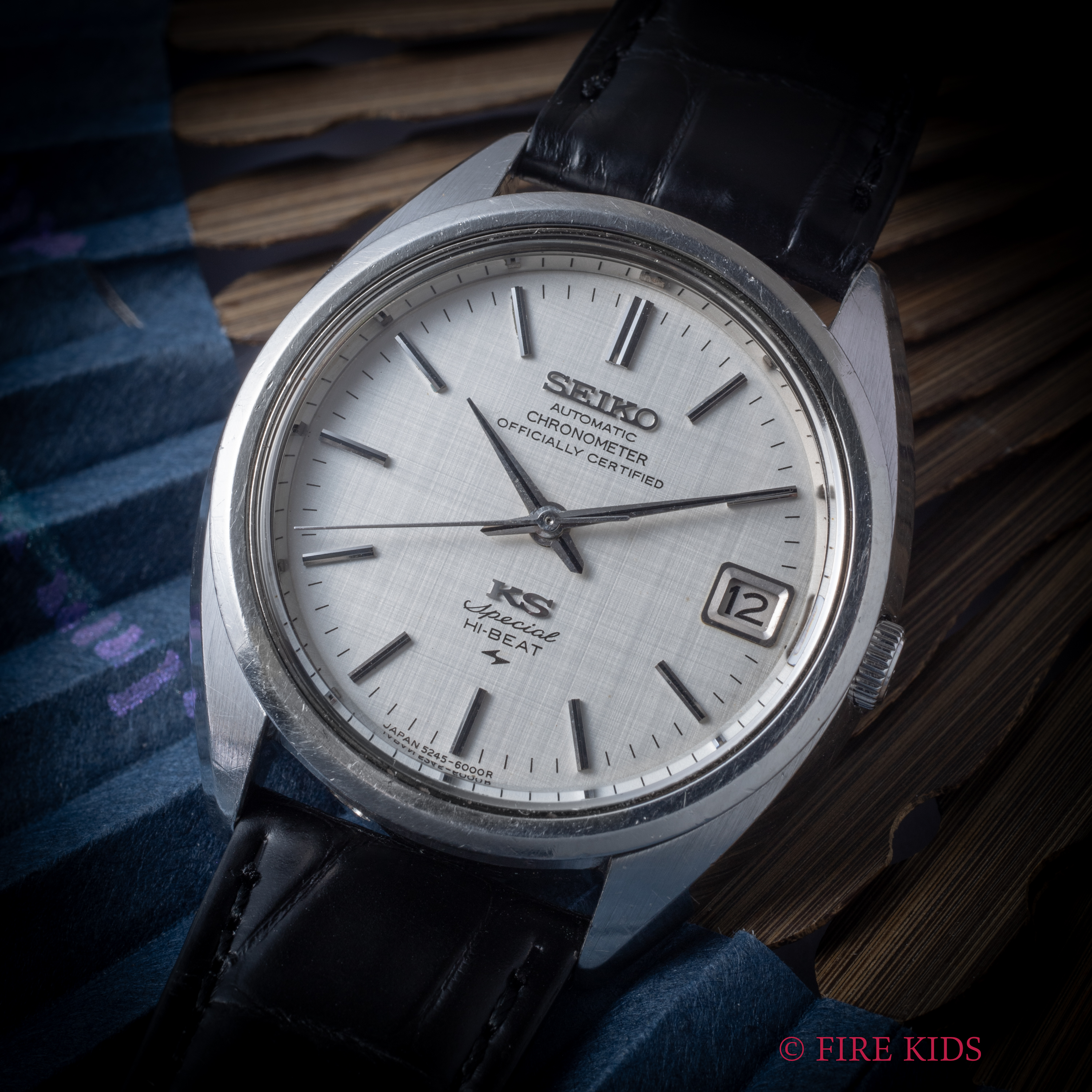 セイコー SEIKO 52キングセイコースペシャル リネンダイヤル 1970年製 昭和45年 Ref.5245-6000 自動巻きクロノメーター ワンピースケース