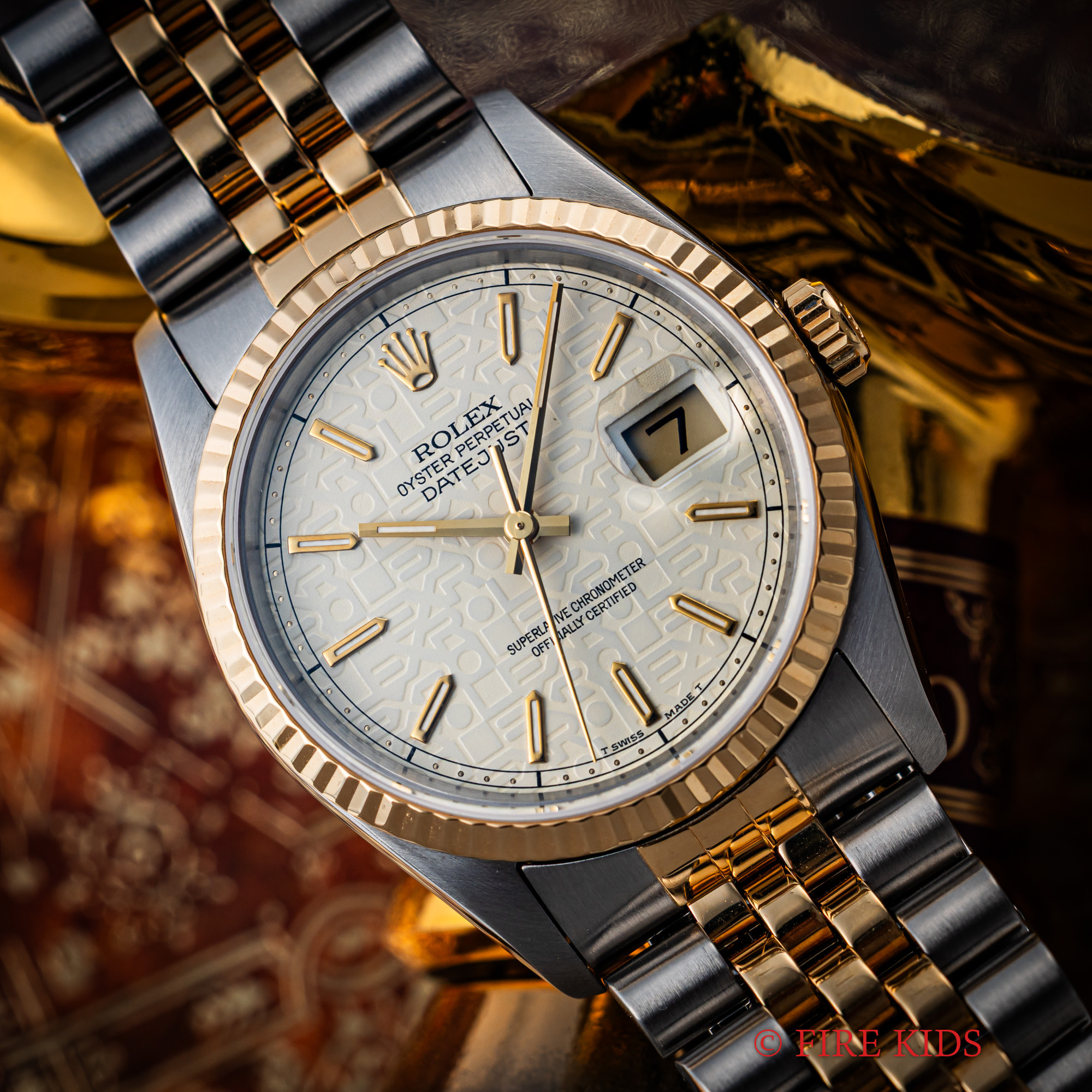 ロレックス ROLEX デイトジャスト コンビ 1993年製 Ref.16233 彫り文字 純正コンビブレス