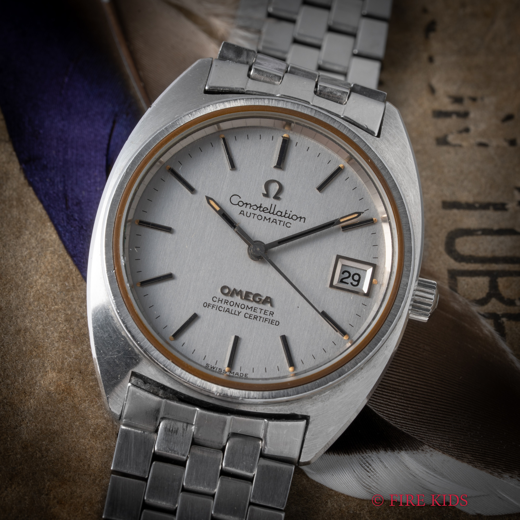 オメガ OMEGA コンステレーション 1973年製 Cライン後期 ジェラルドジェンタデザイン ハイビート 純正ブレス