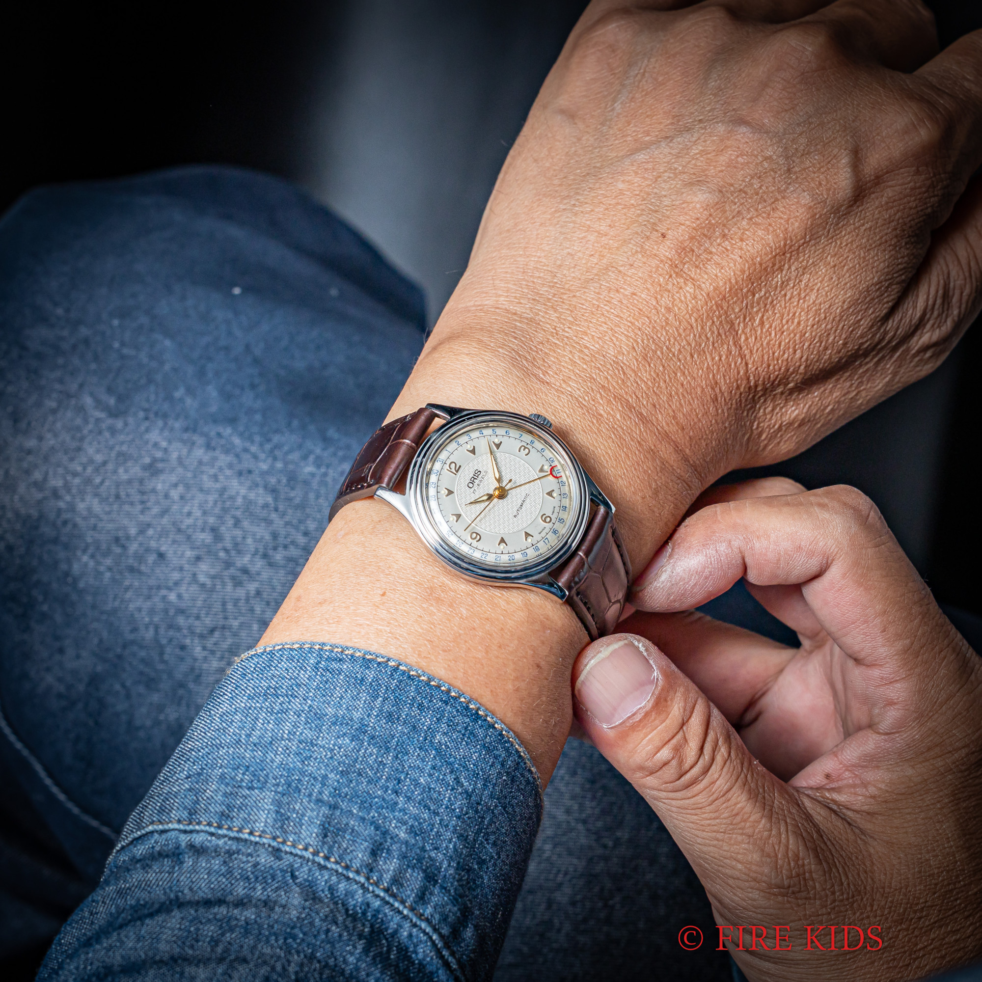 ORIS(オリス) 腕時計 ポインターデイト 7403-40B メンズ 裏スケ