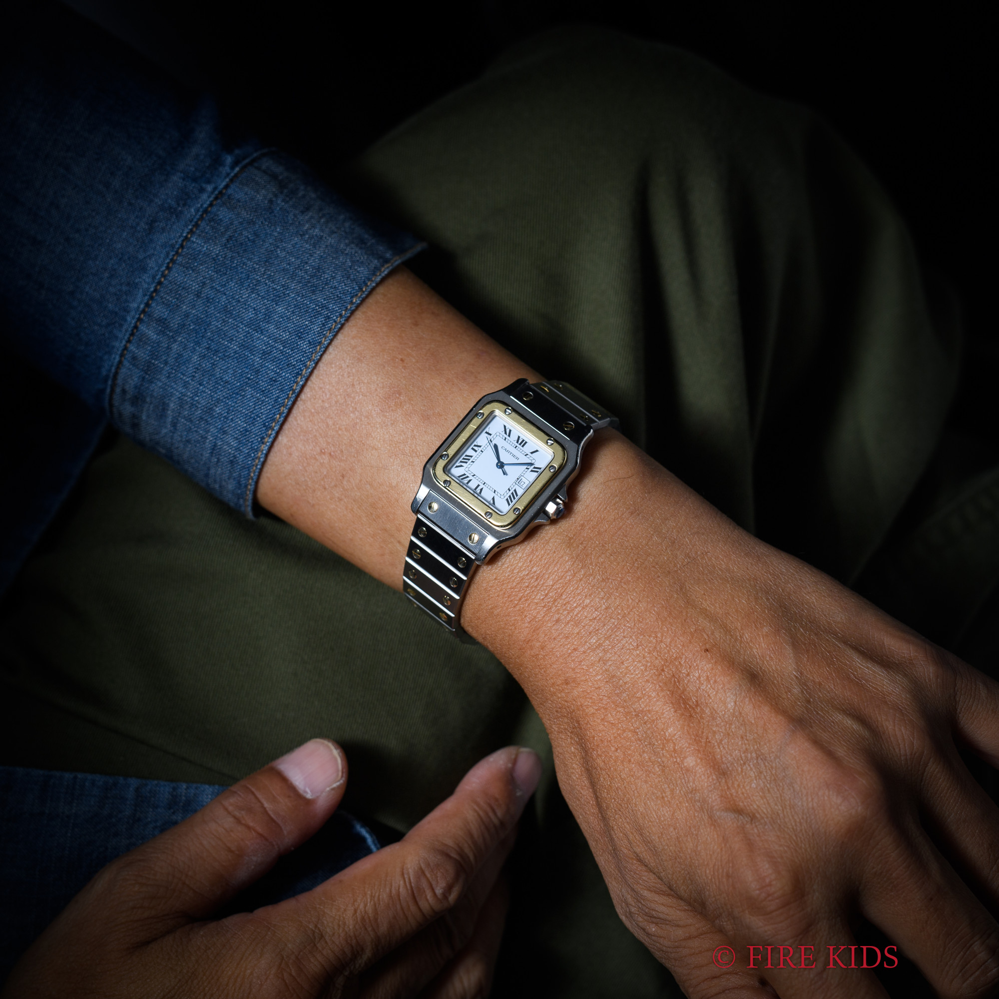 カリフォルニア　ビンテージ　７０年代　Infinity シングル FIREKIDS｜ファイアーキッズ / カルティエ CARTIER サントス 18KYG