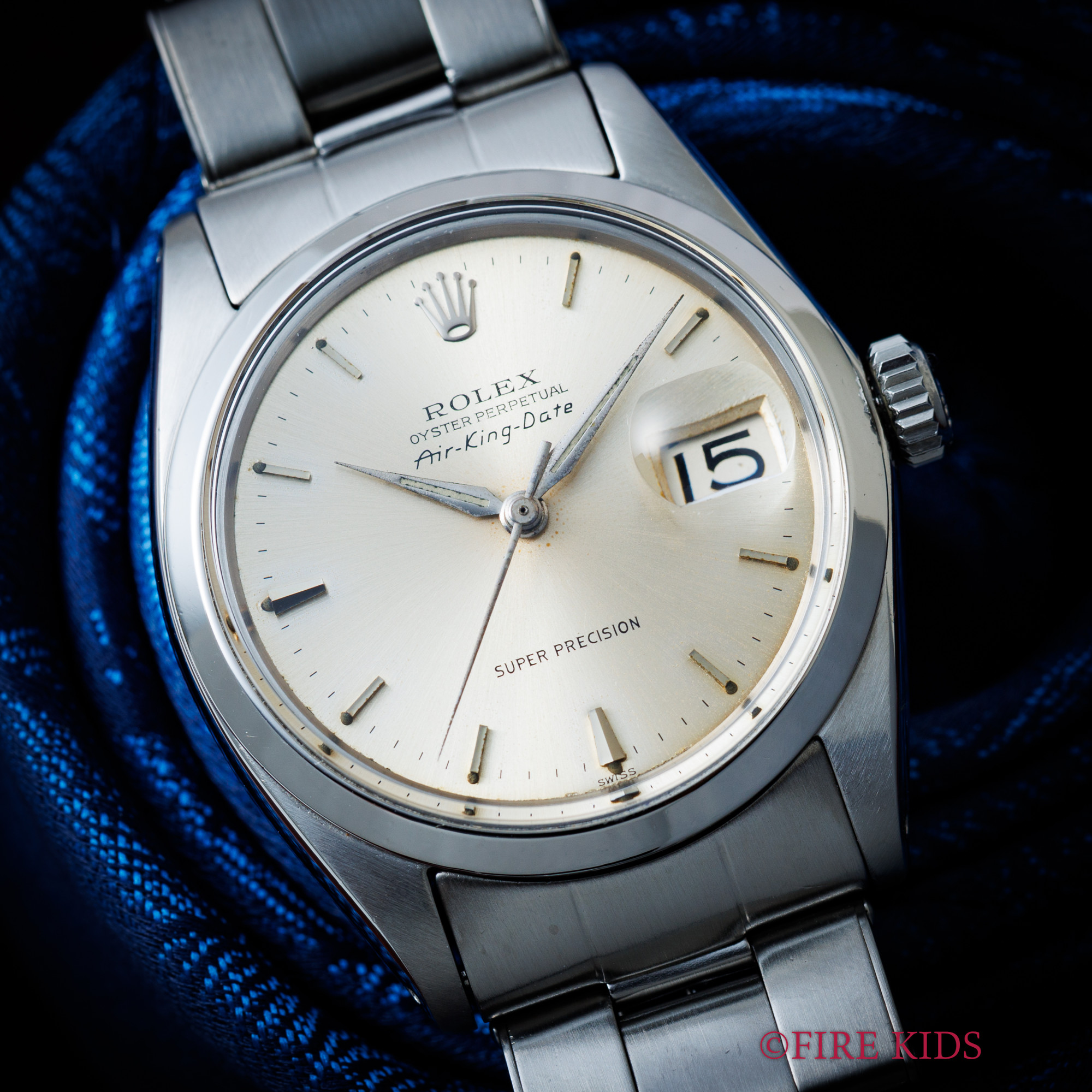 ロレックス ROLEX エアキングデイト 1963年製 Ref.5700 自動巻 純正リベットブレス付