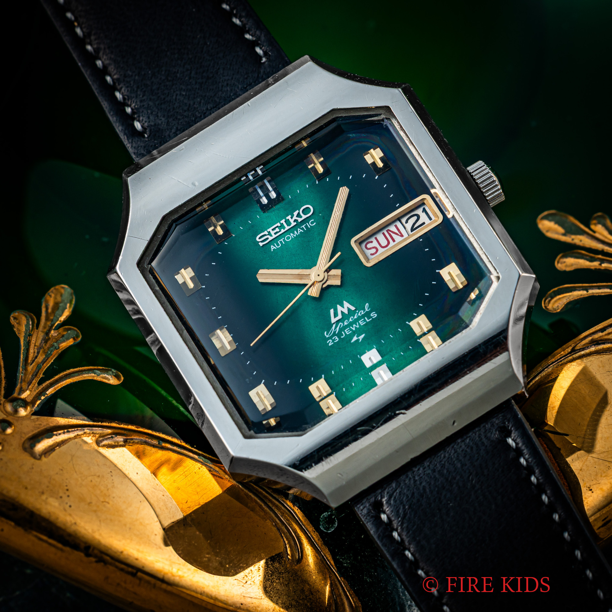 セイコー SEIKO LMスペシャル 1973年製 Ref.5206-5080 自動巻 グリーングラデーション オクタゴン型