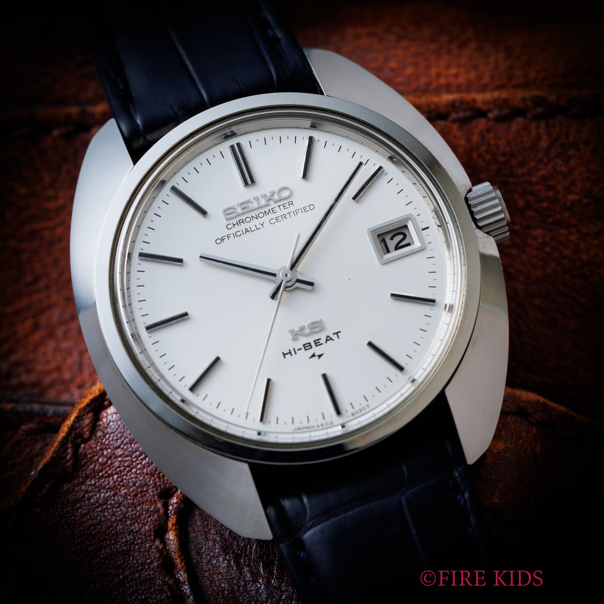 セイコー SEIKO 45キングセイコー 1970年製 Ref.4502-8010 ハイビート手巻き クロノメーター 純正尾錠 未使用品 タグ付き