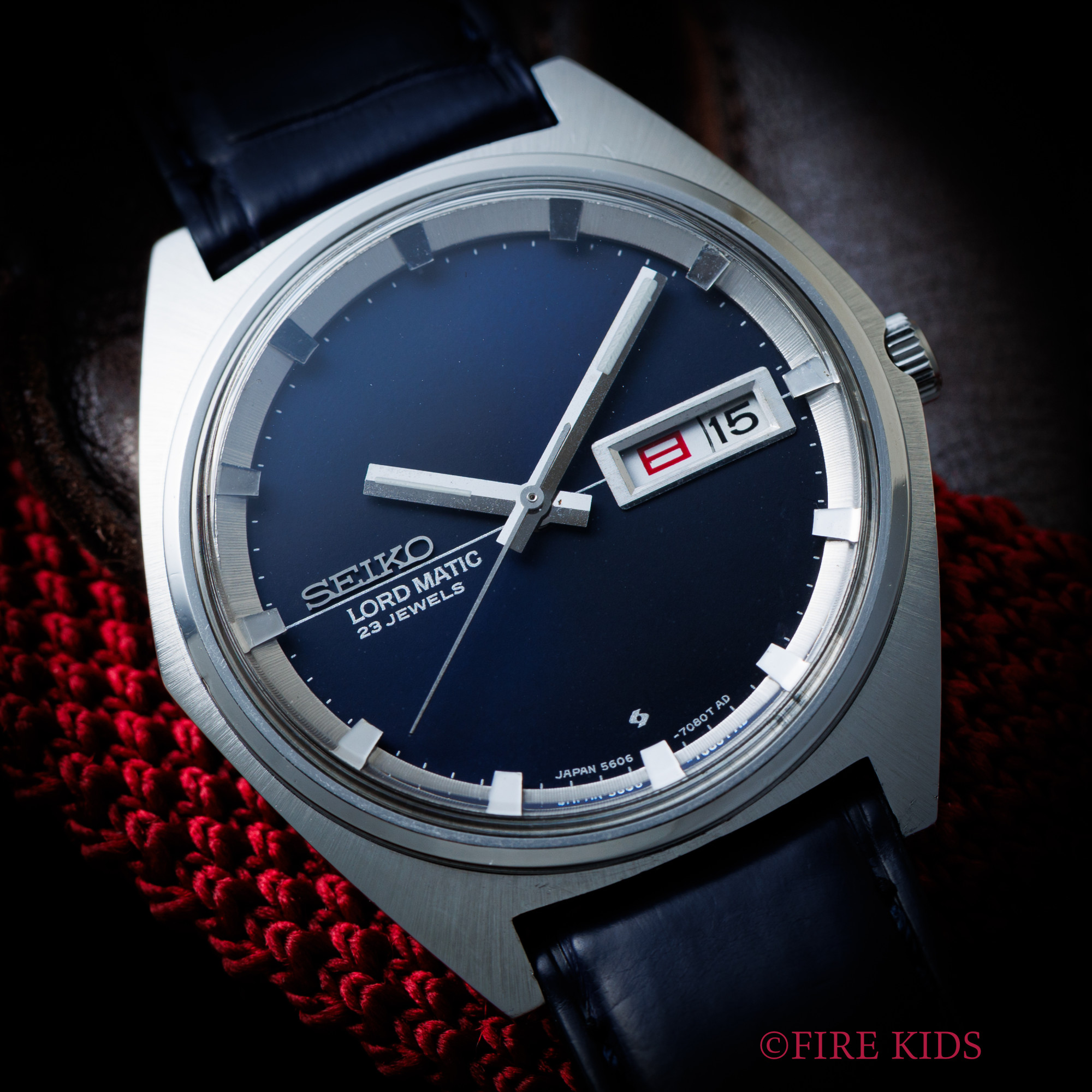 セイコー SEIKO ロードマチック 1968年製 Ref.5606-7090 ネイビー文字盤 自動巻