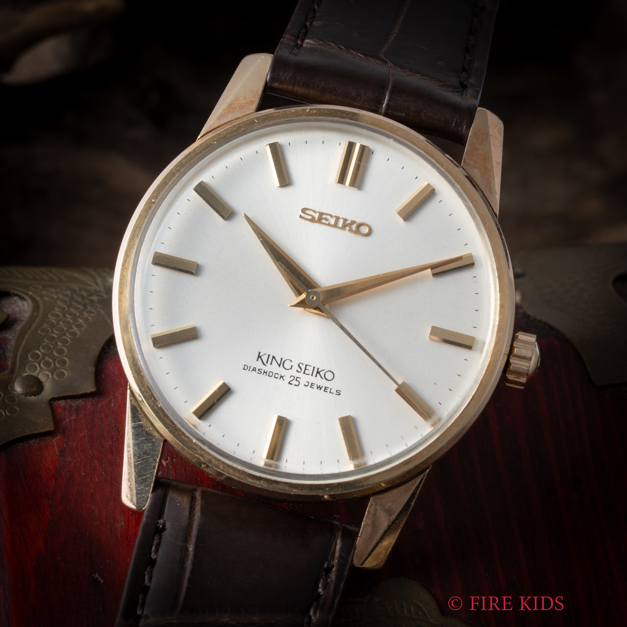 キングセイコー KING SEIKO 44KS 1966年製 Ref.44-2000 AGFケース 手巻き 盾メダリオン