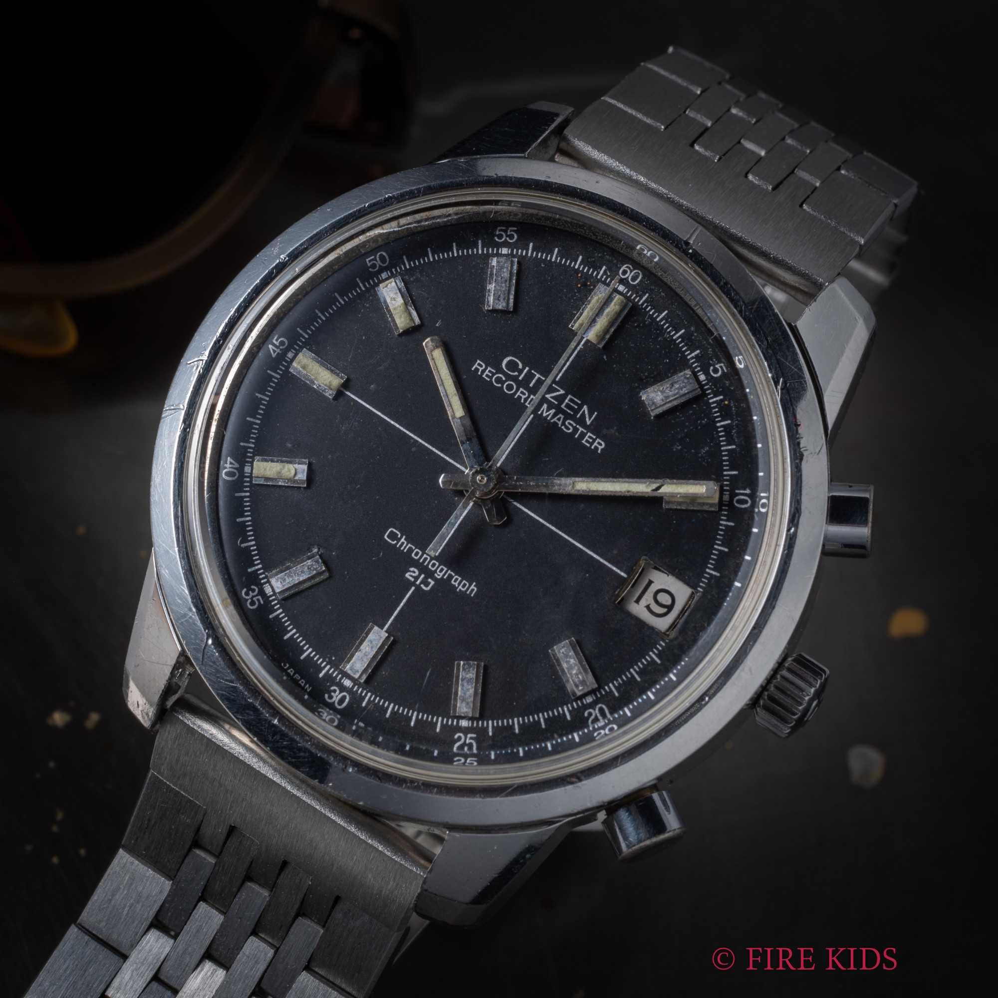 シチズン CITIZEN レコードマスター 1968年製 手巻き フライバック機能付きクロノグラフ