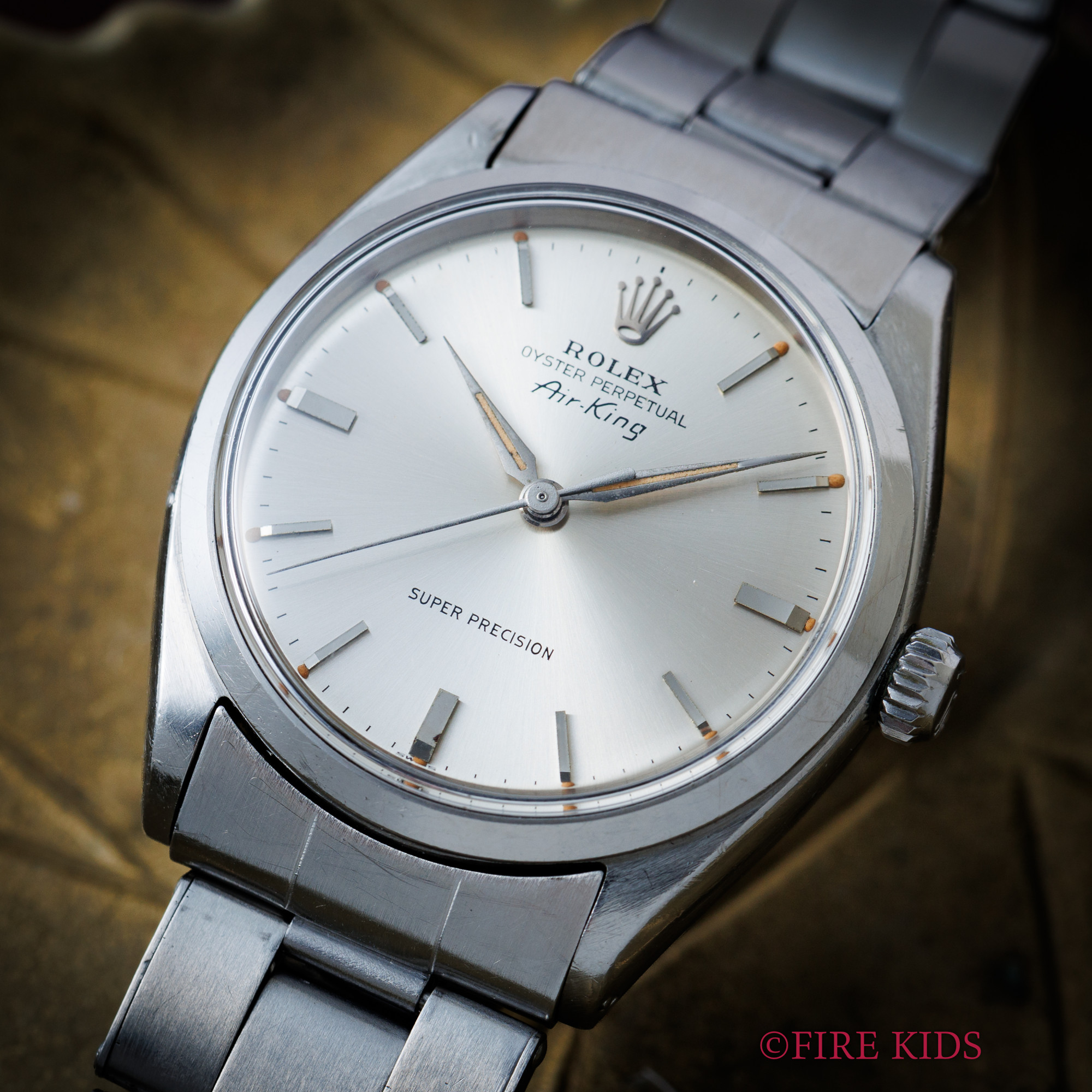 ロレックス ROLEX エアキング 1962年製 Ref.5500 自動巻 アルファハンド 純正リベットブレス