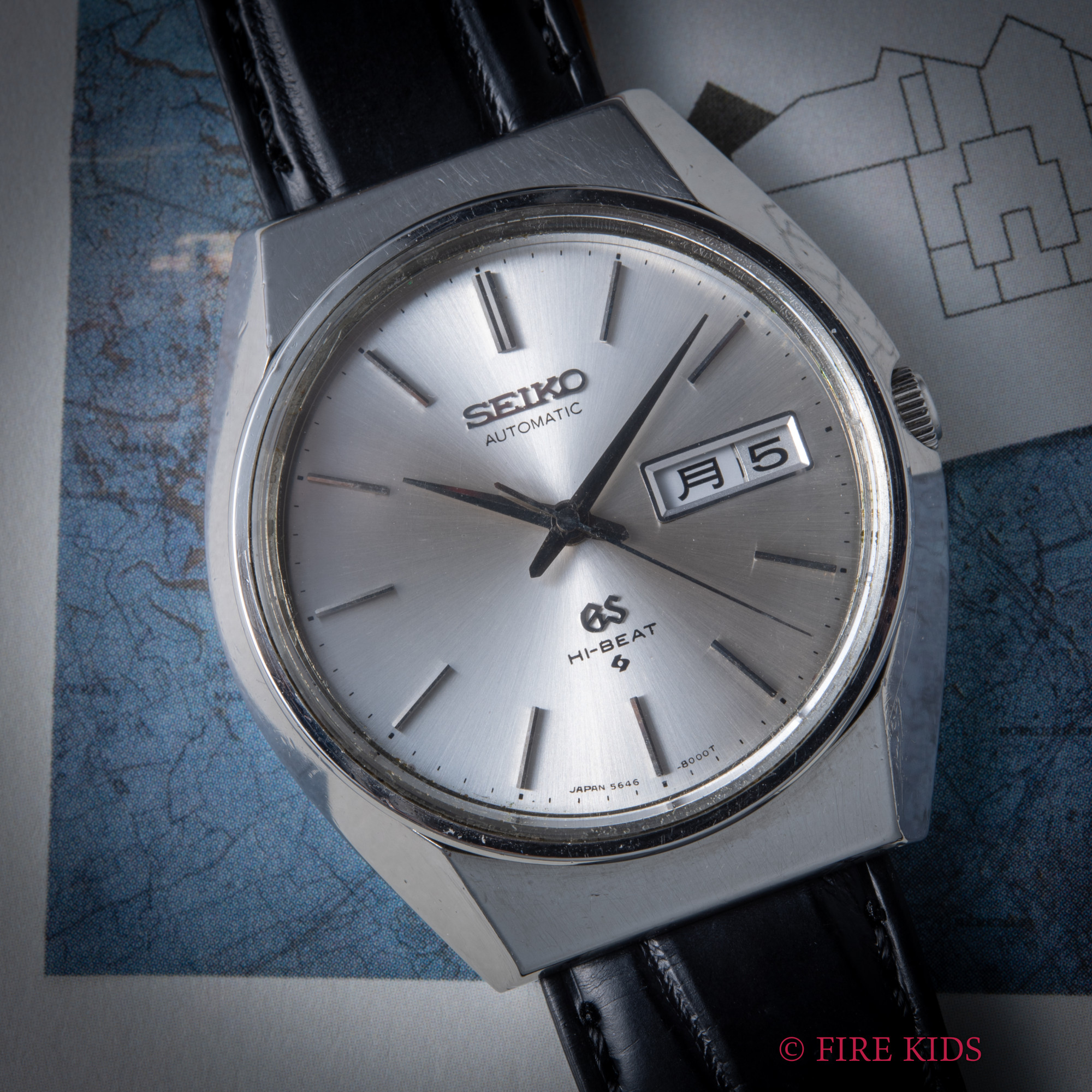 セイコー SEIKO 56グランドセイコー 1971年製 8振動自動巻き デイデイト シルバーカラー Ref.5646-8000