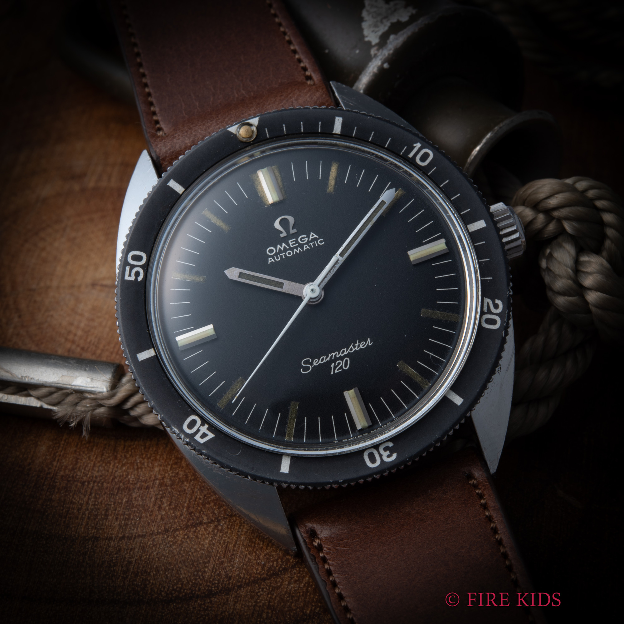 オメガ OMEGA シーマスター120 1968年製 ノンデイト Ref.165.027 自動巻き Cal.552 純正尾錠