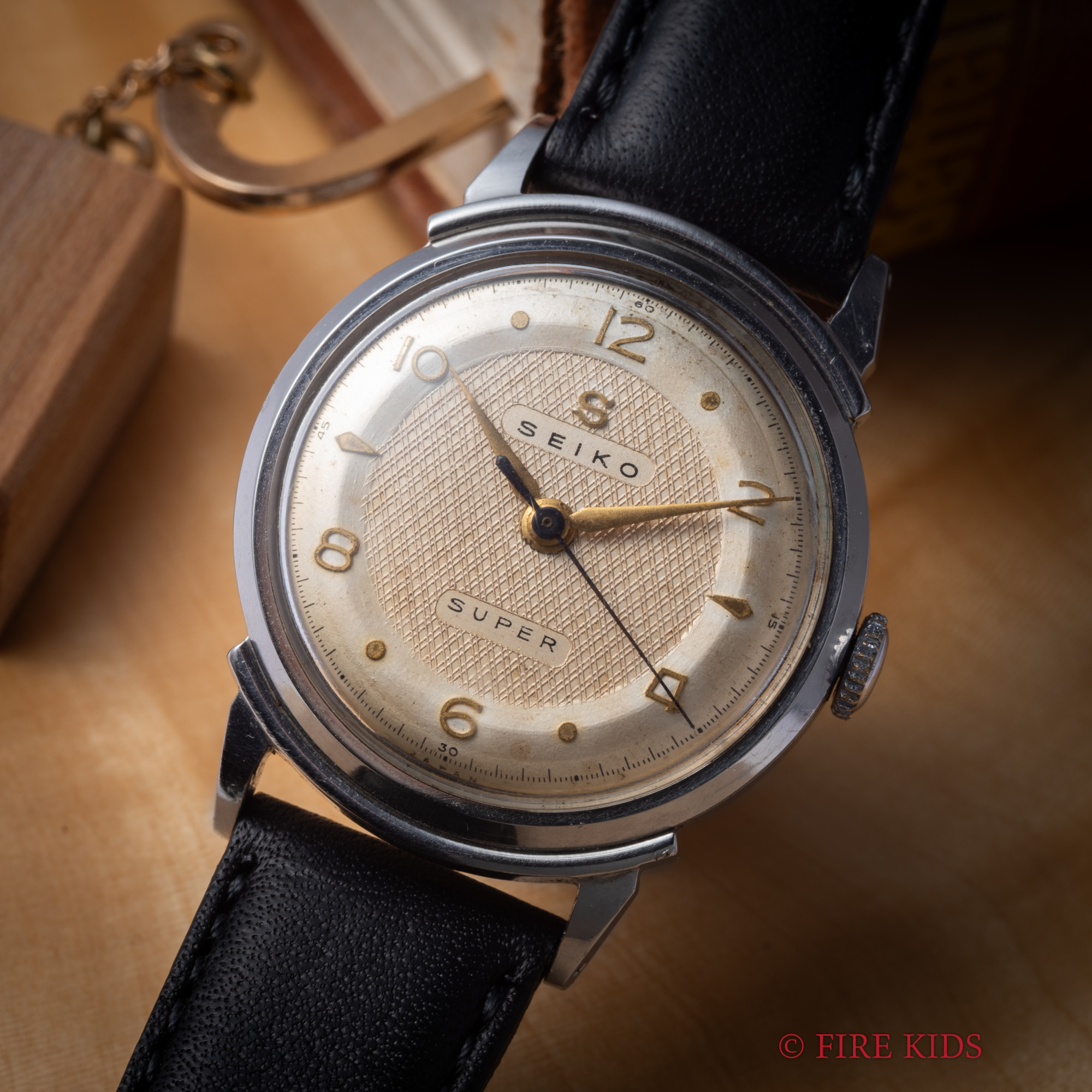 セイコー SEIKO スーパー 1954年製 飛びアラビア 中三針 手巻き