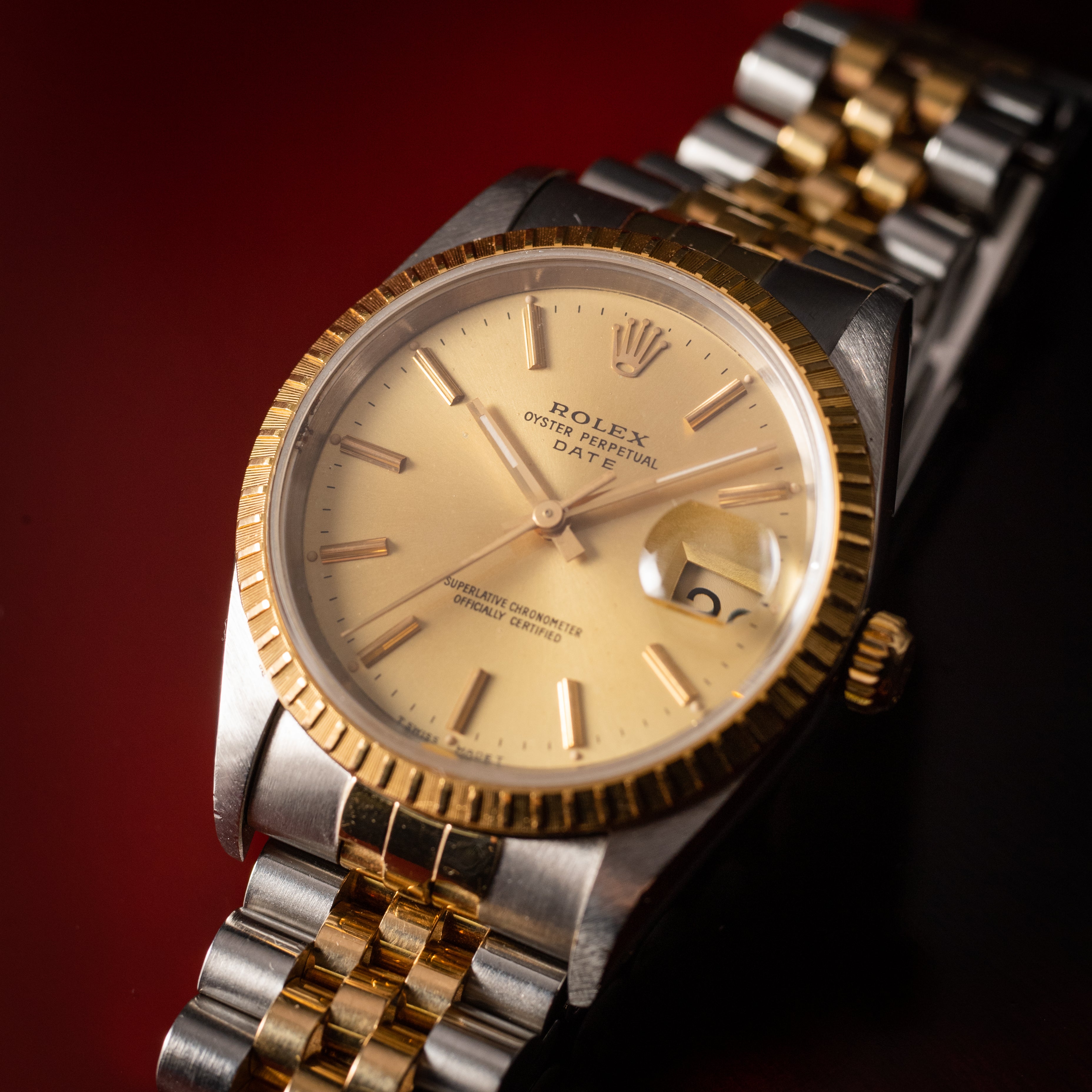 ロレックス 1990年～1991年製 オイスターパーペチュアルデイト コンビ Ref.15223