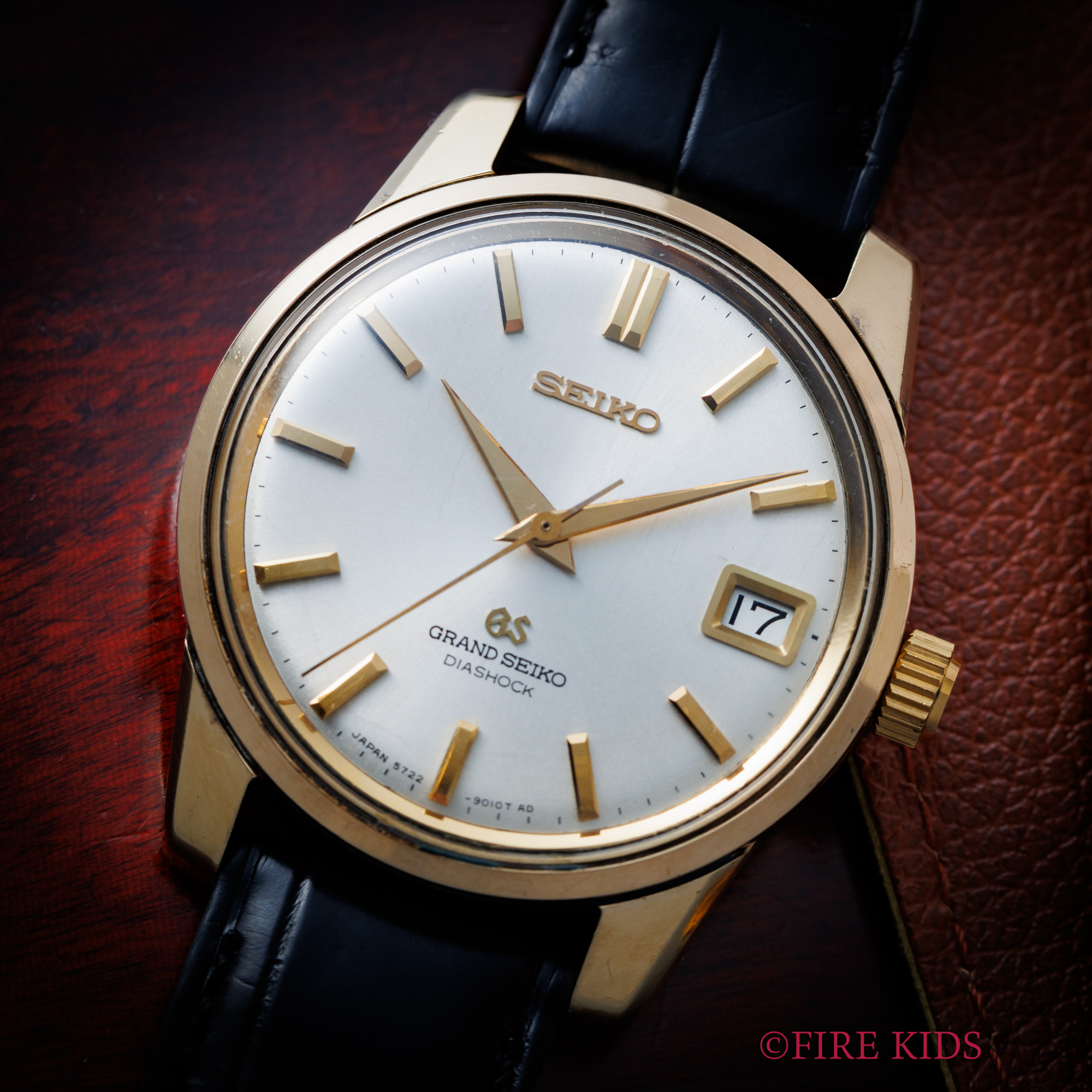 セイコー SEIKO グランドセイコーセカンド 1968年製 後期 キャップゴールド/ステンバック 手巻き Ref.5722-9011