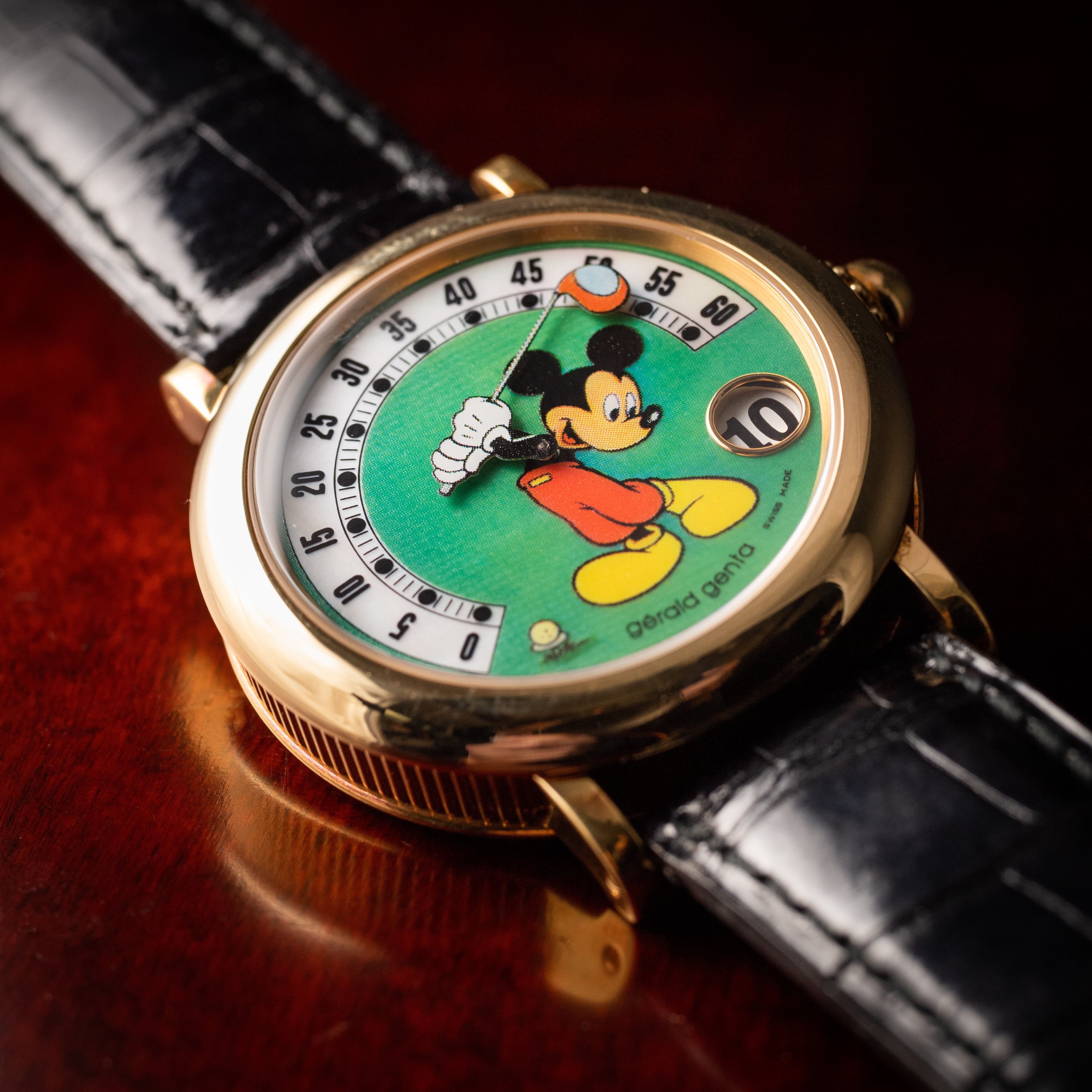 ジェラルドジェンタ レトロファンタジー 18KYG レトログラード ジャンピングアワー