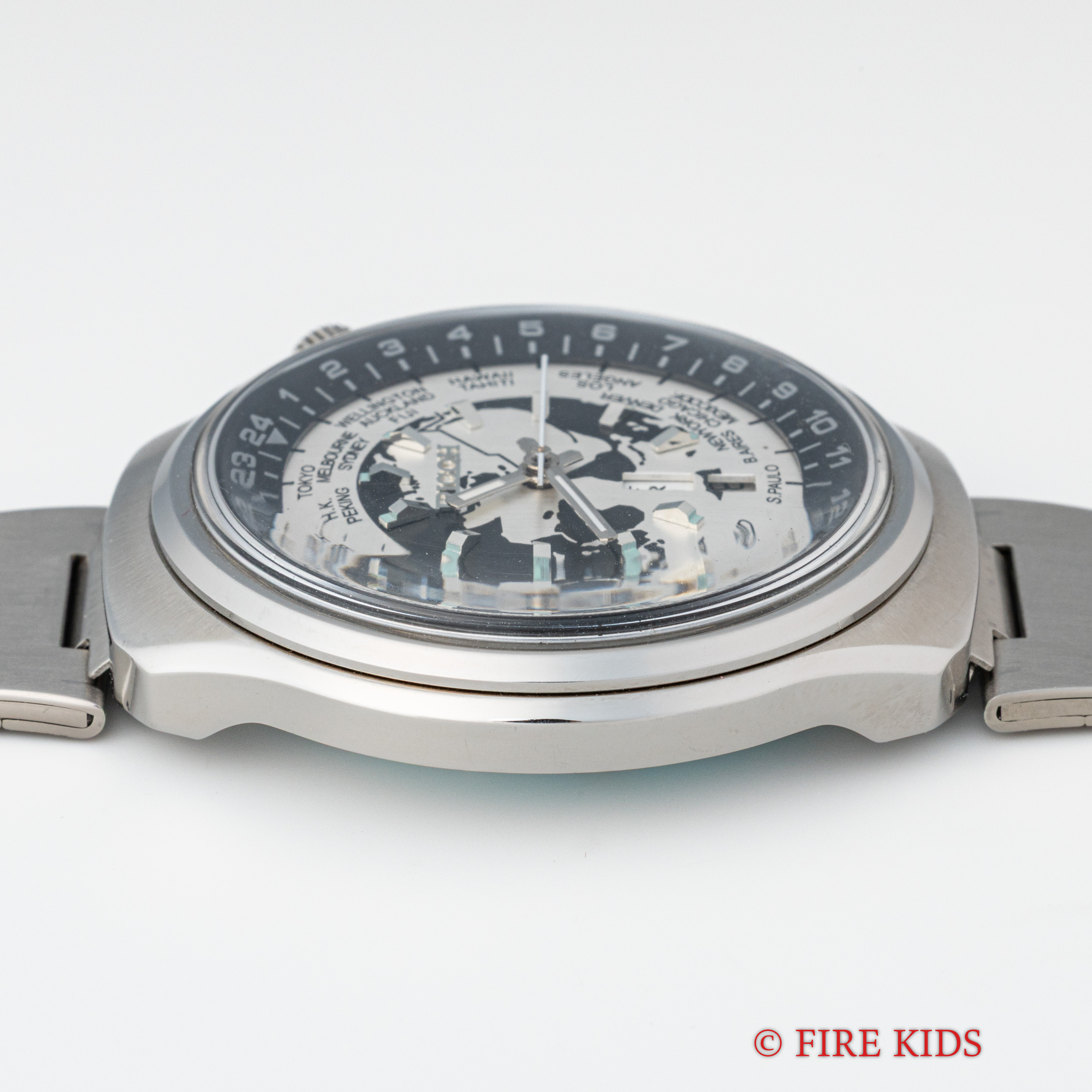 RICOH World Time 自動巻き時計 本体 FIREKIDS｜ファイアーキッズ / リコー RICOH ワールドタイム 1970年代