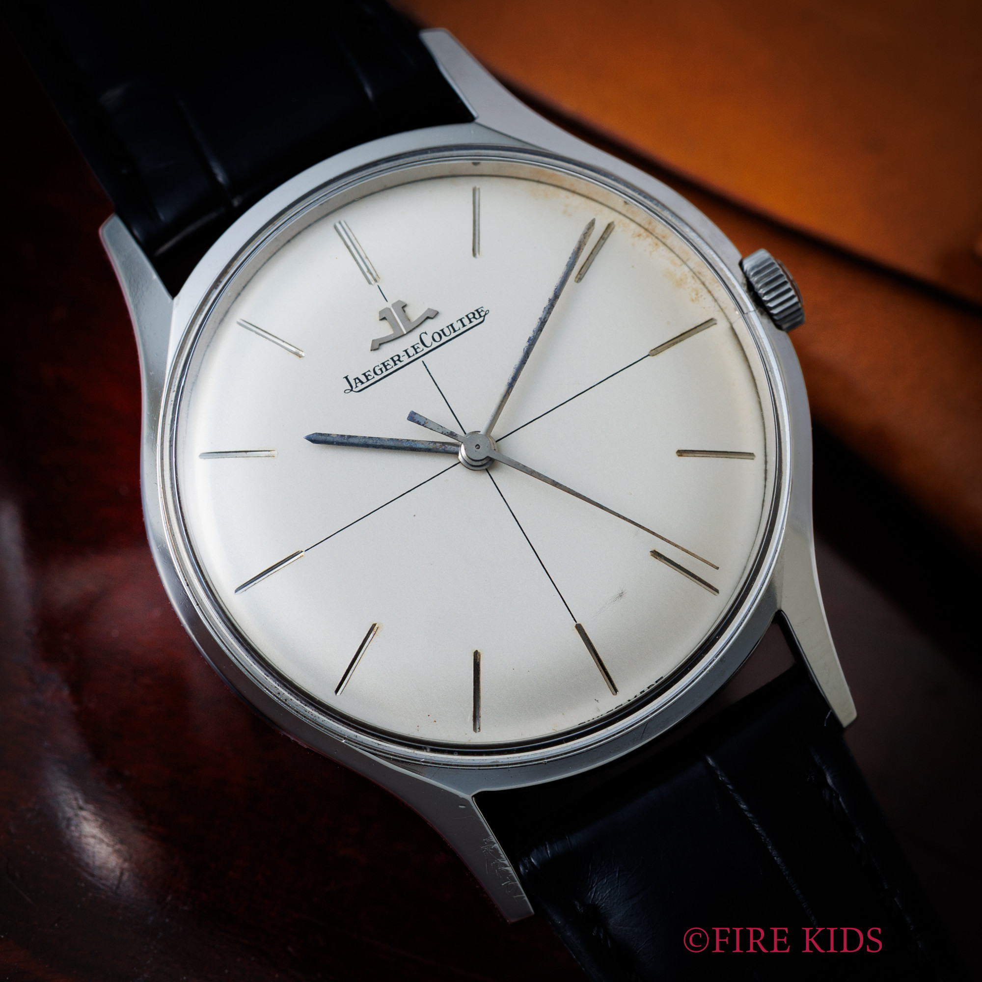 ジャガー・ルクルト JAEGAR-LECOULTRE 1950年代 ラウンドケース クロスライン 手巻き E284